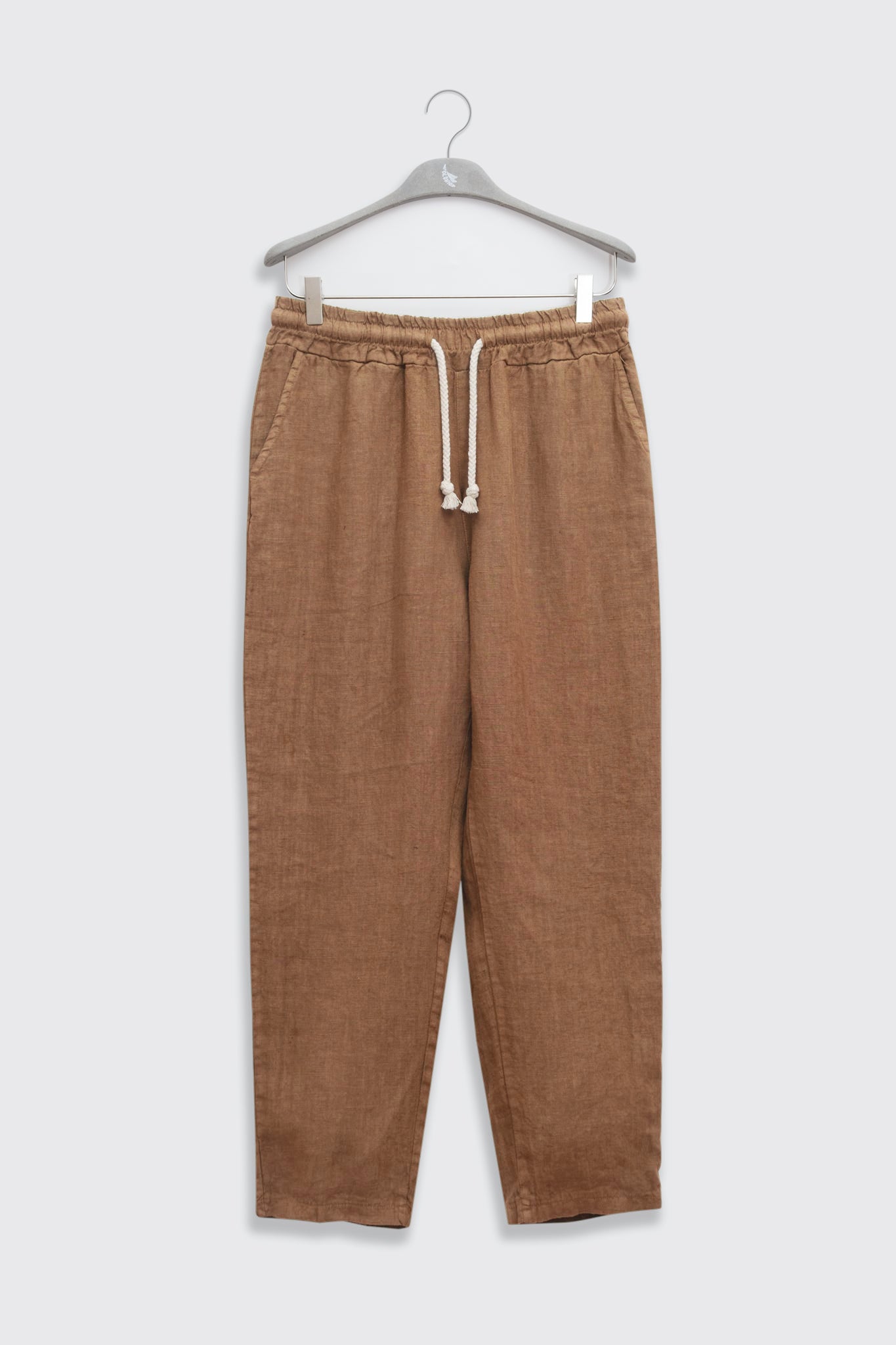 Premium Linen Pants in Tobacco