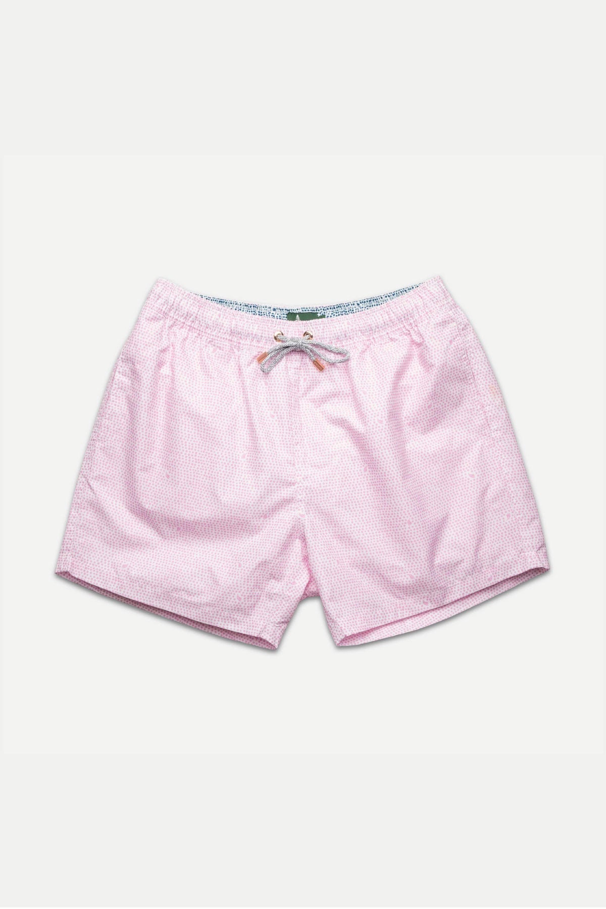 Pink Stipple Classic Swim Trunks - Polonio