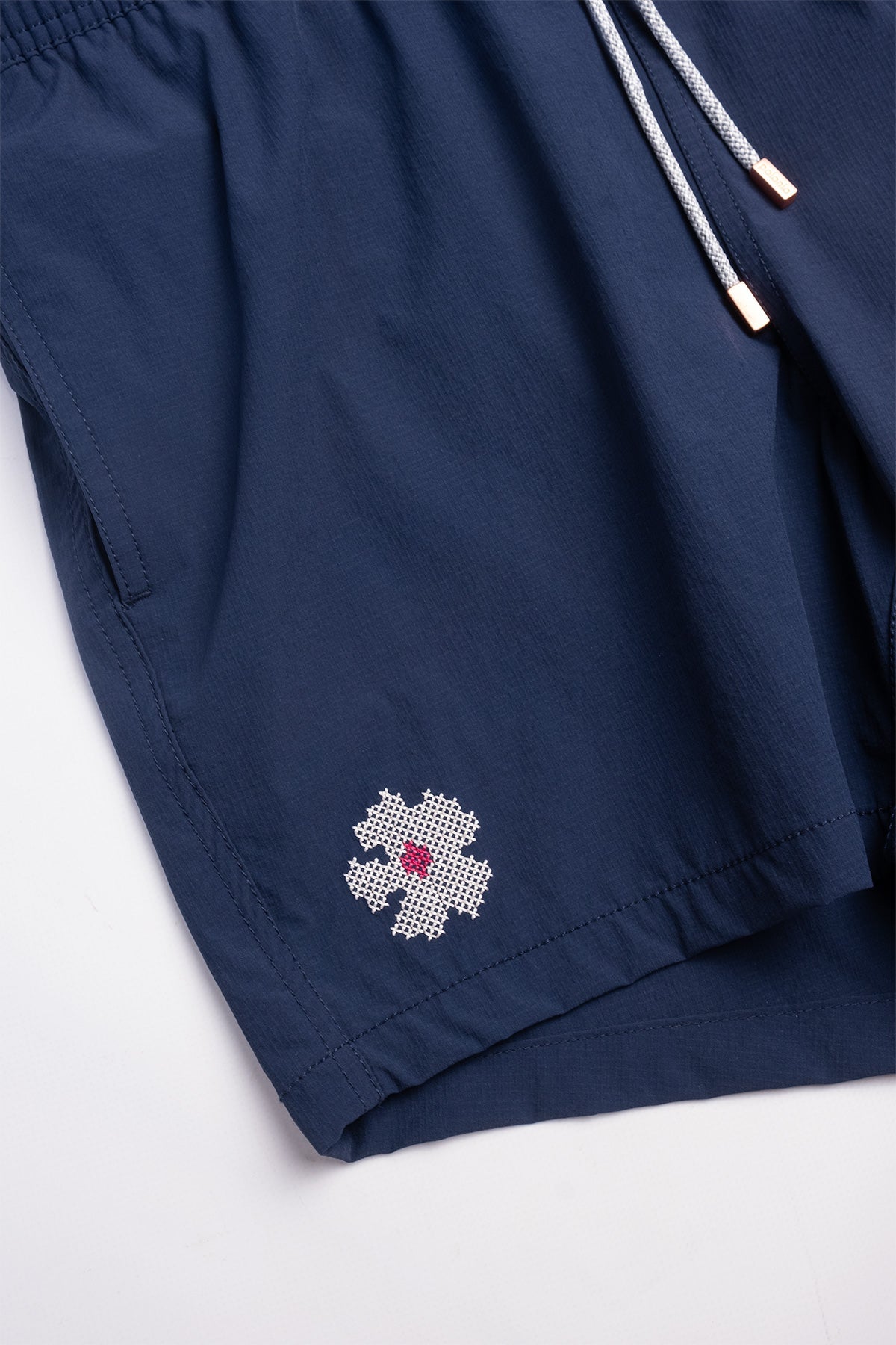 Short de Baño Classic Bordado Blue - Polonio