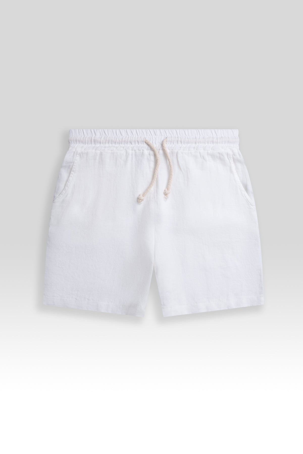 Short 100% Lino Premium Blanco - Polonio