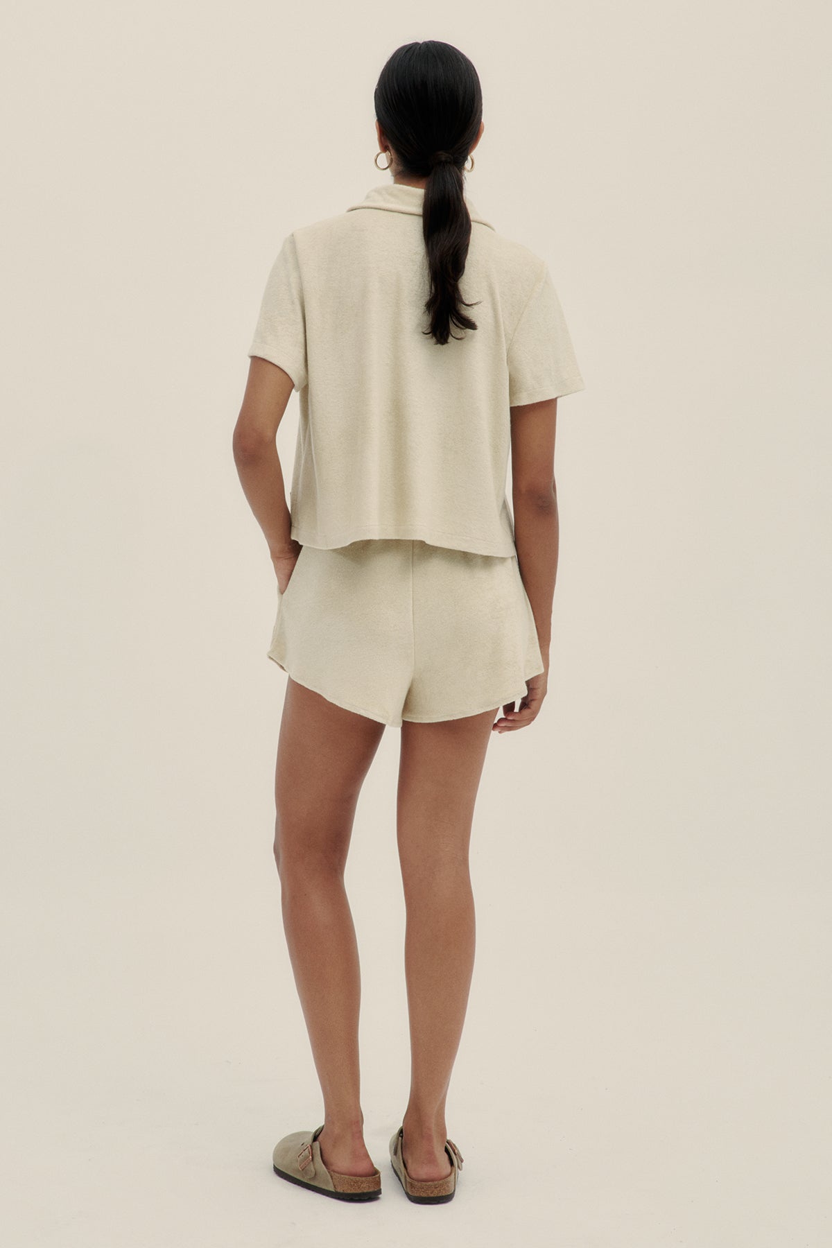 Shorts Vale Terry Crema - Polonio