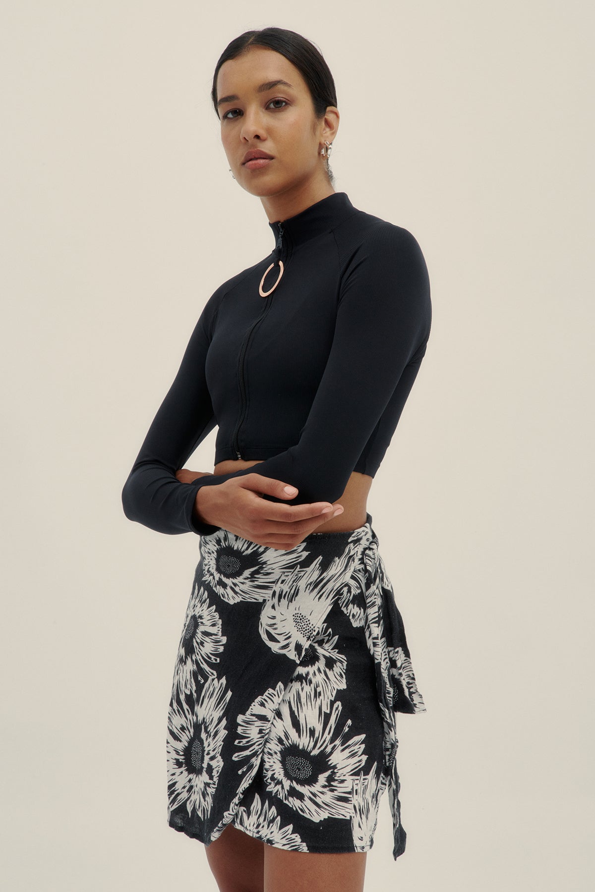 Top Bikini Crop Negro - Polonio