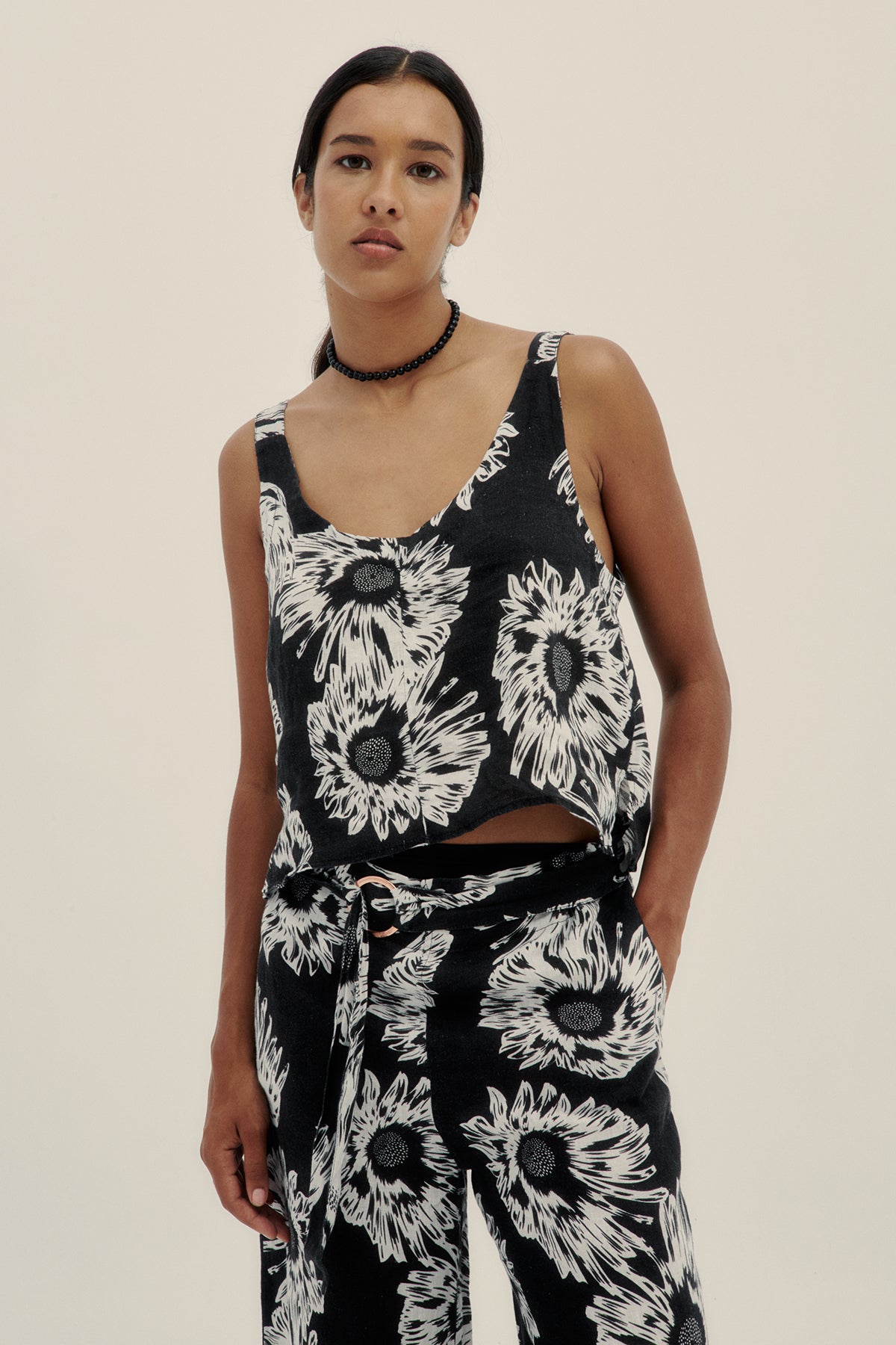 Top Lino Mica Jelly Black - Polonio