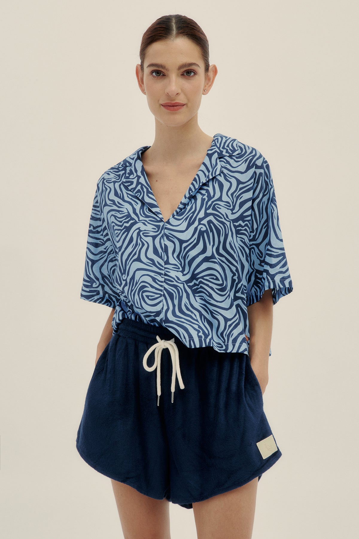 Top Polo Zebra Azul - Polonio