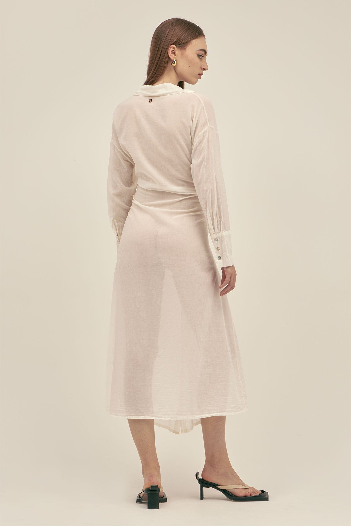 Vestido Ana Crema - Polonio