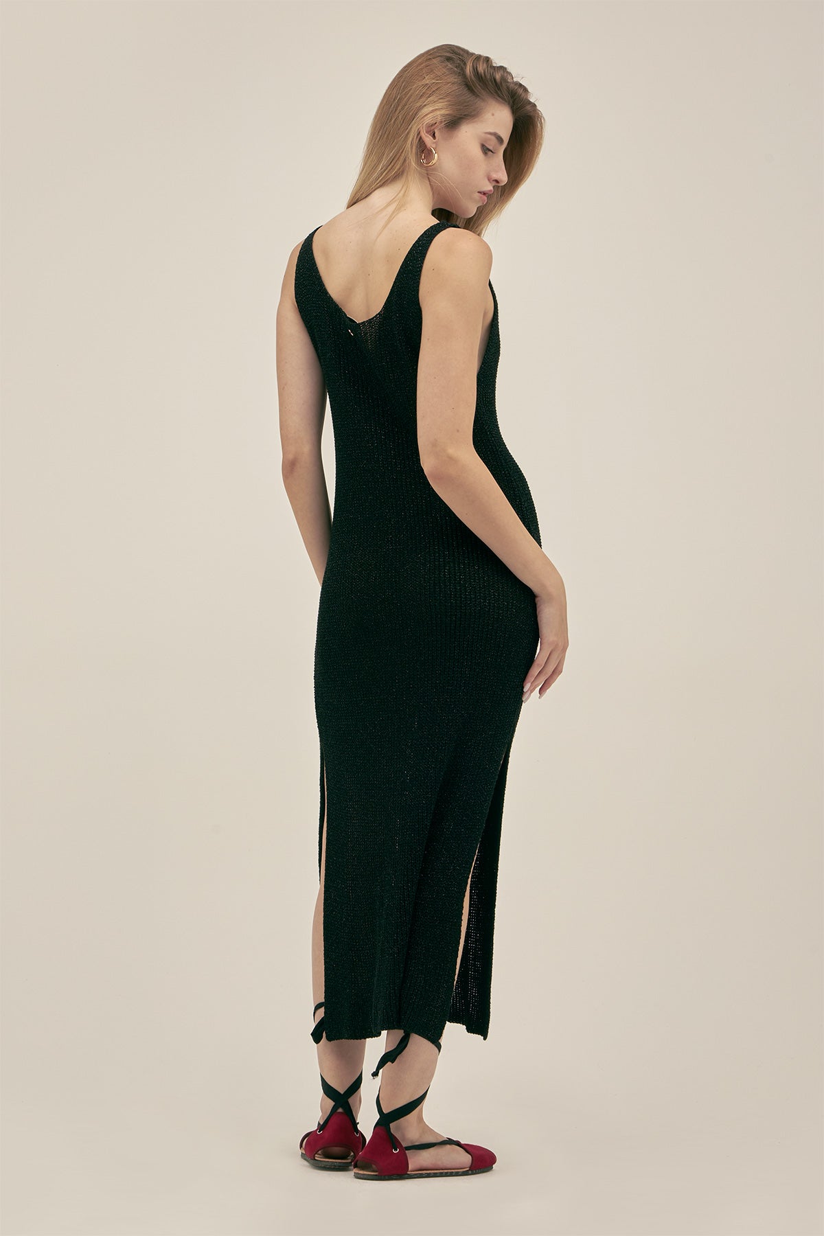 Vestido Eli Lurex Negro - Polonio
