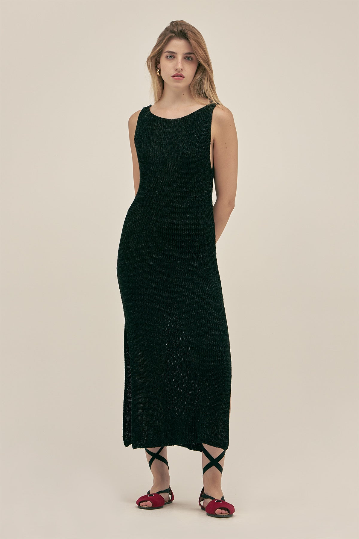 Vestido Eli Lurex Negro - Polonio