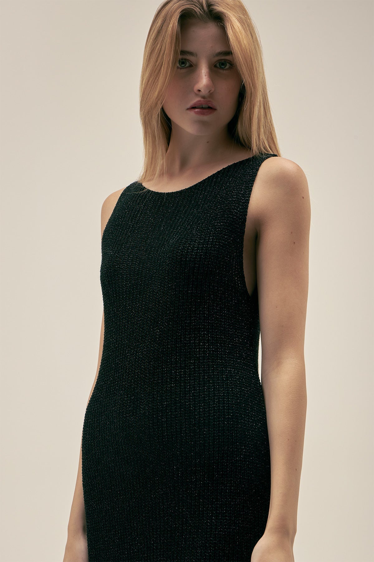 Vestido Eli Lurex Negro - Polonio