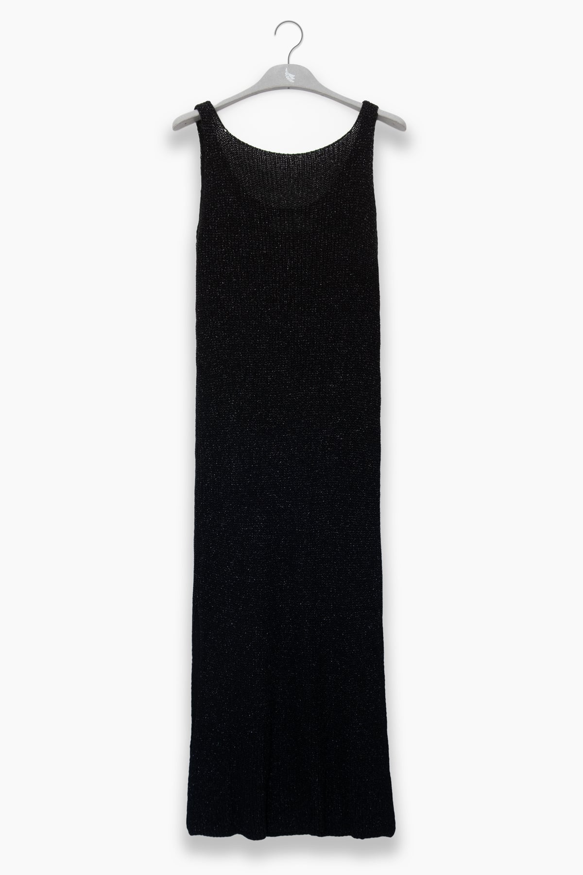 Long Jersey Knit Dress with Two-Tone Lurex – Made in Italy