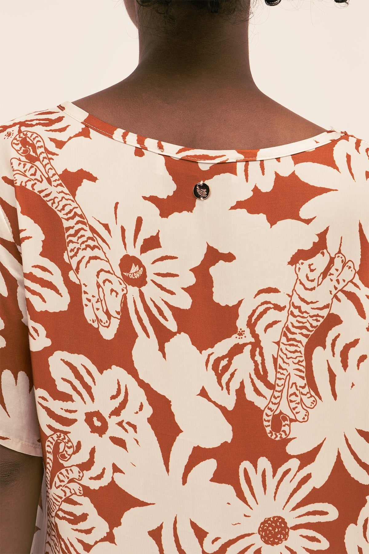 Vestido Fefe Jungle Clay - Polonio