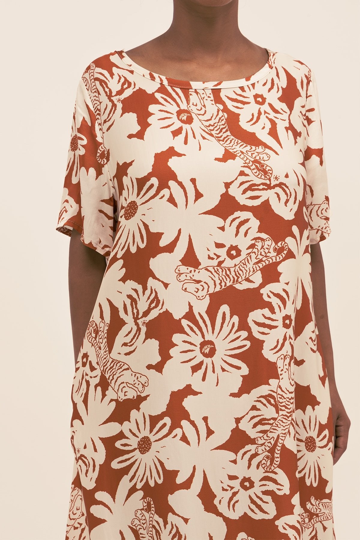 Vestido Fefe Jungle Clay - Polonio