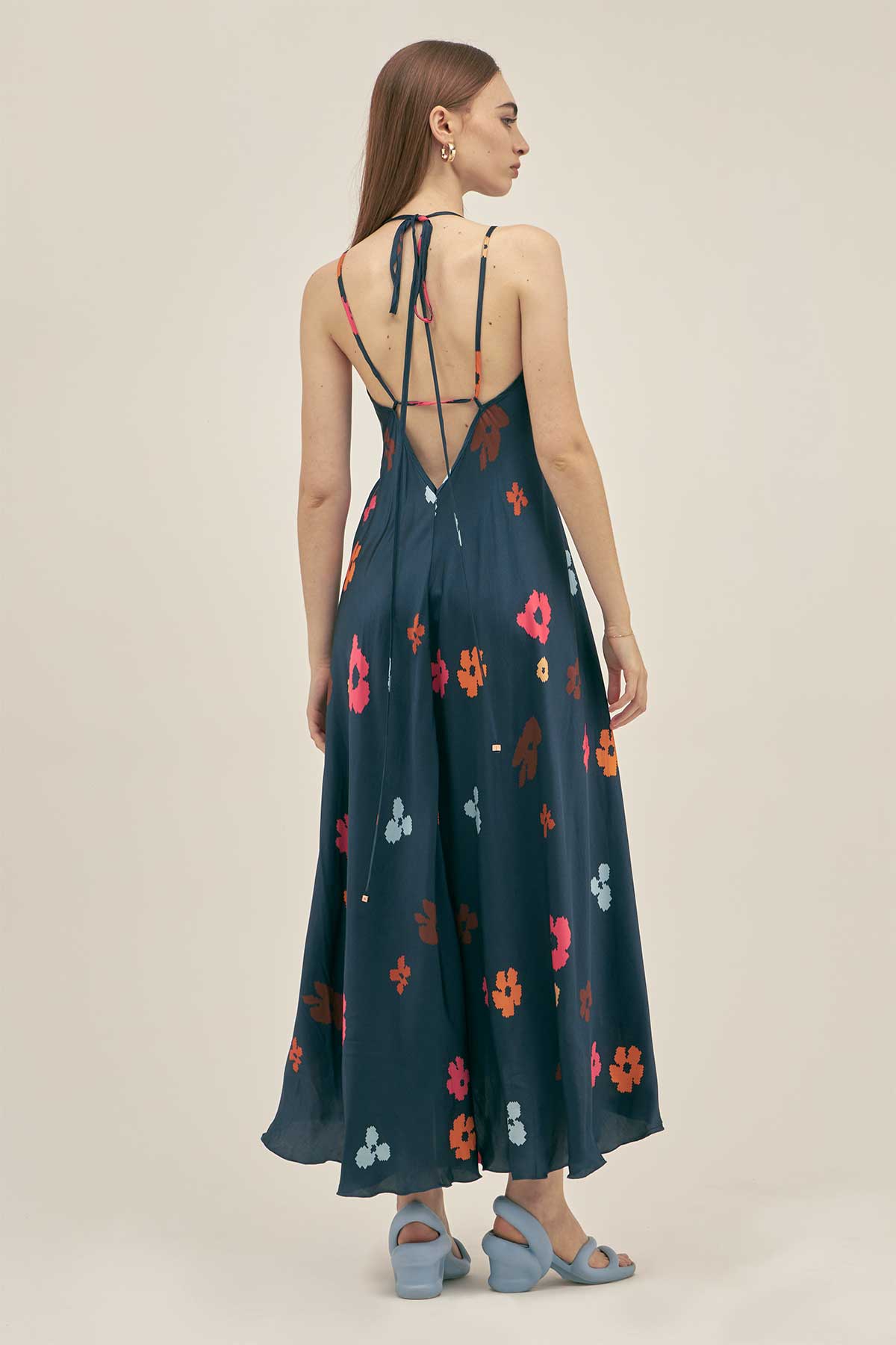 Vestido Vicky Poppy Night - Polonio