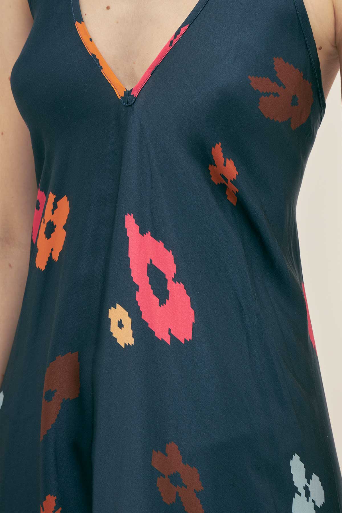 Vestido Vicky Poppy Night - Polonio