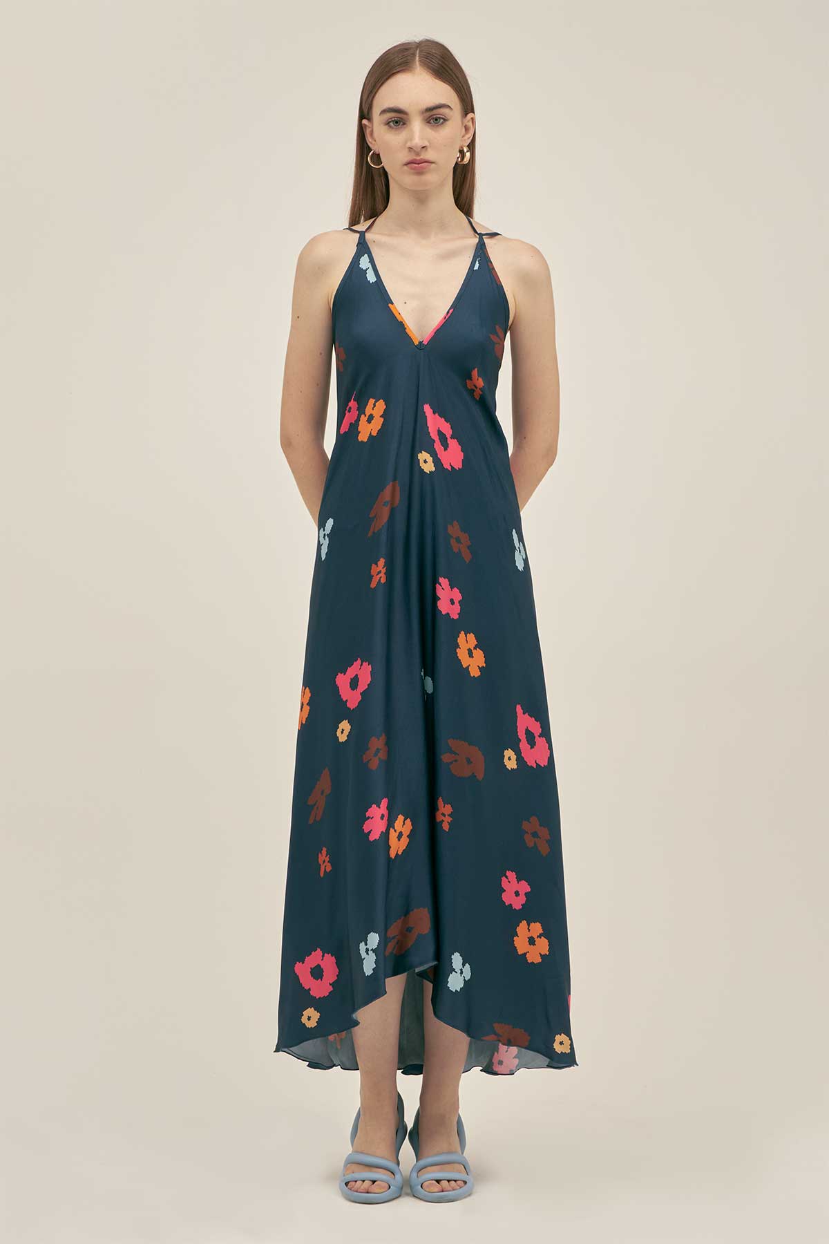 Vestido Vicky Poppy Night - Polonio