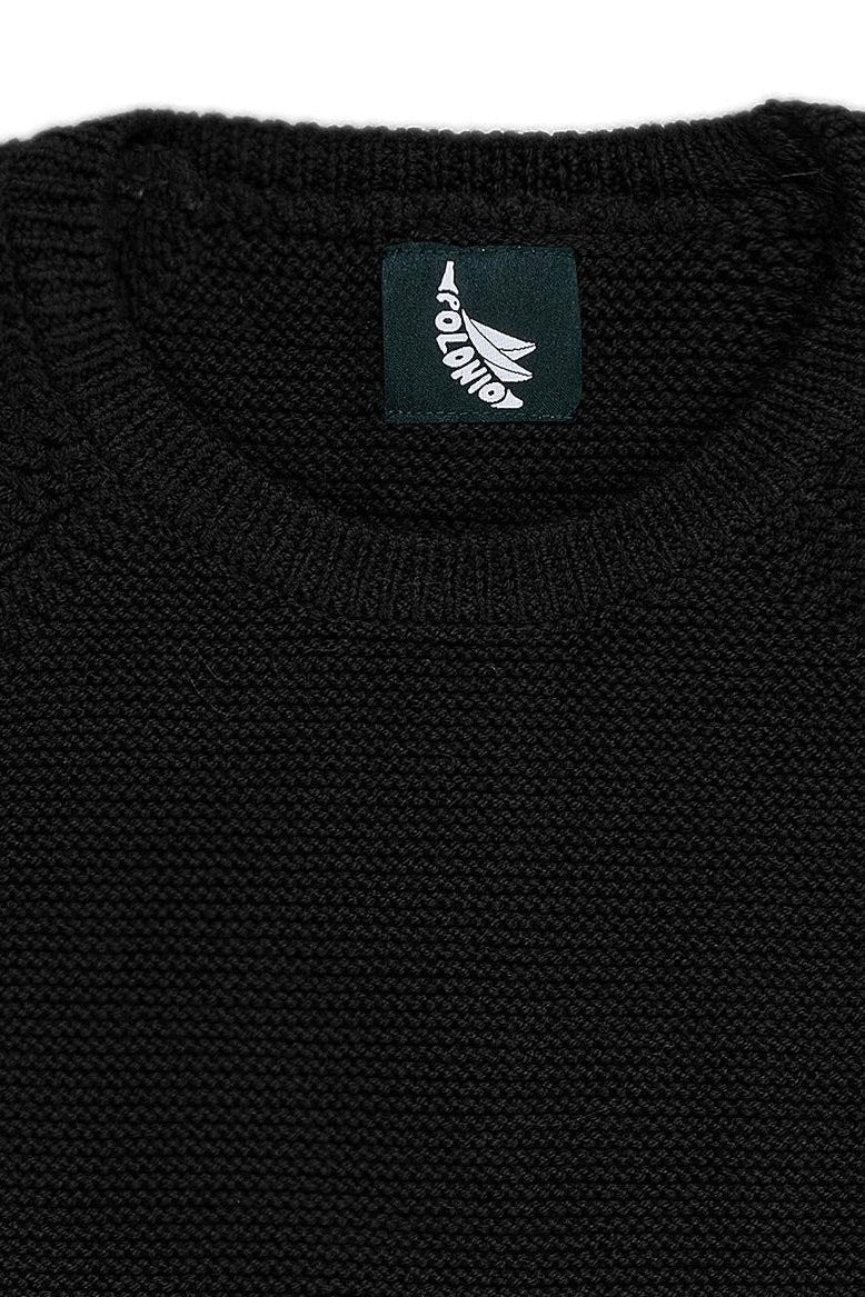 Merino Wool Sweater Black - Polonio