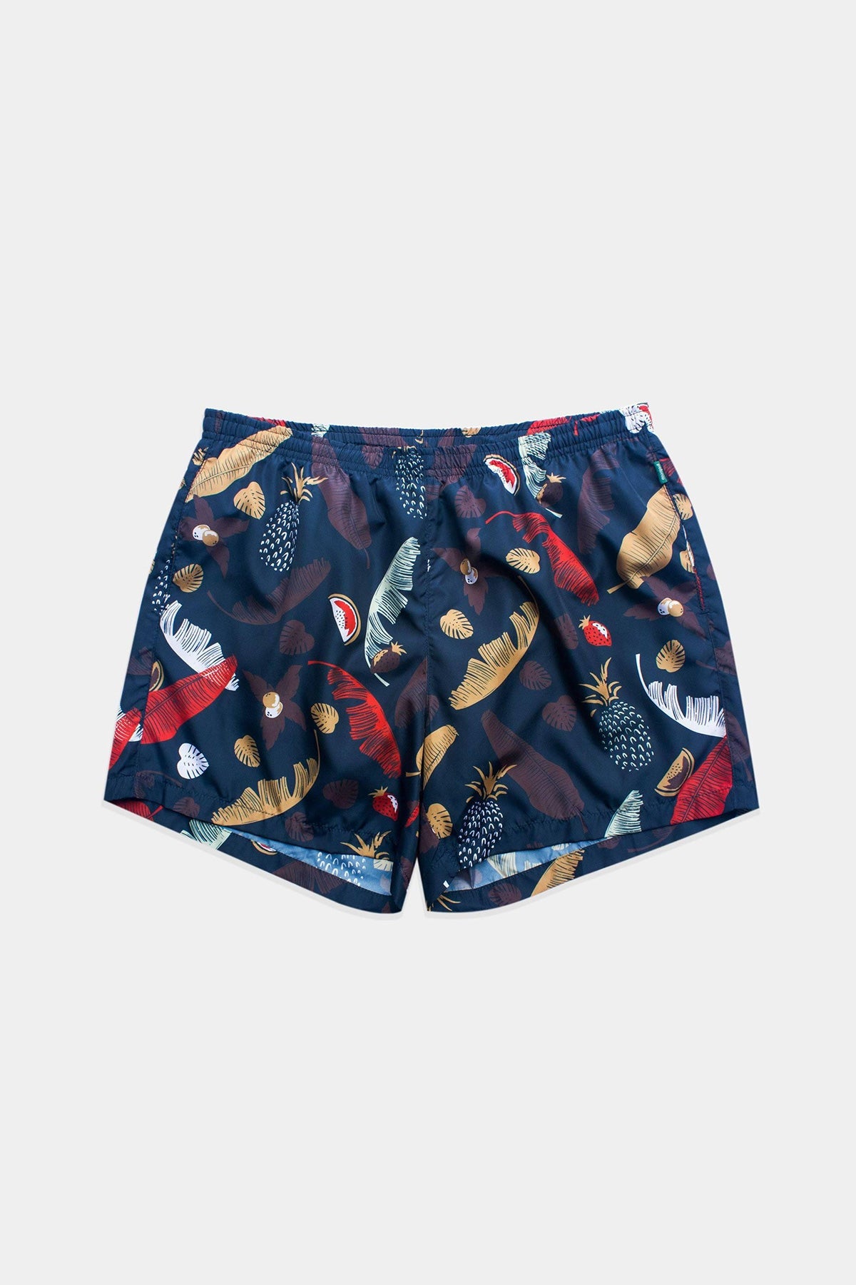 Navy Botanico Swim Trunks - Polonio