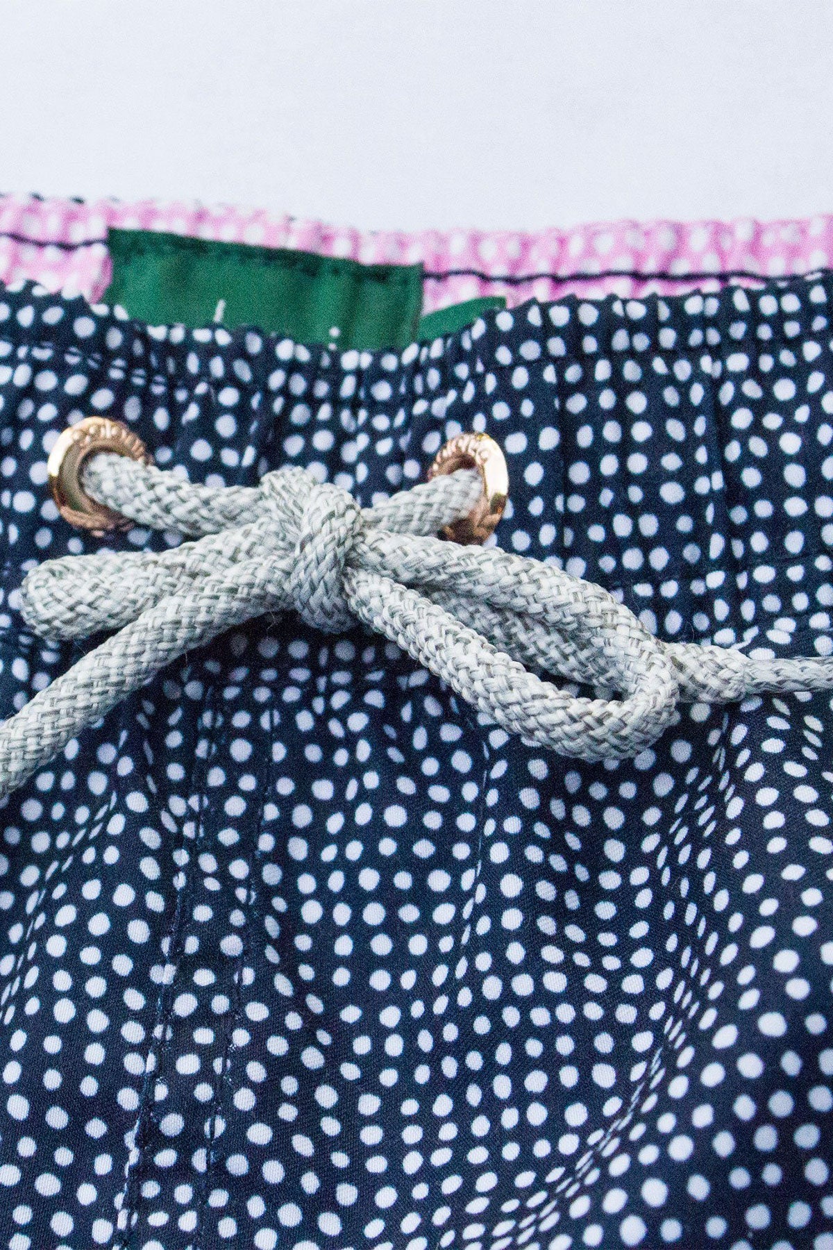 Navy Dots Boys Swim Trunks - Polonio