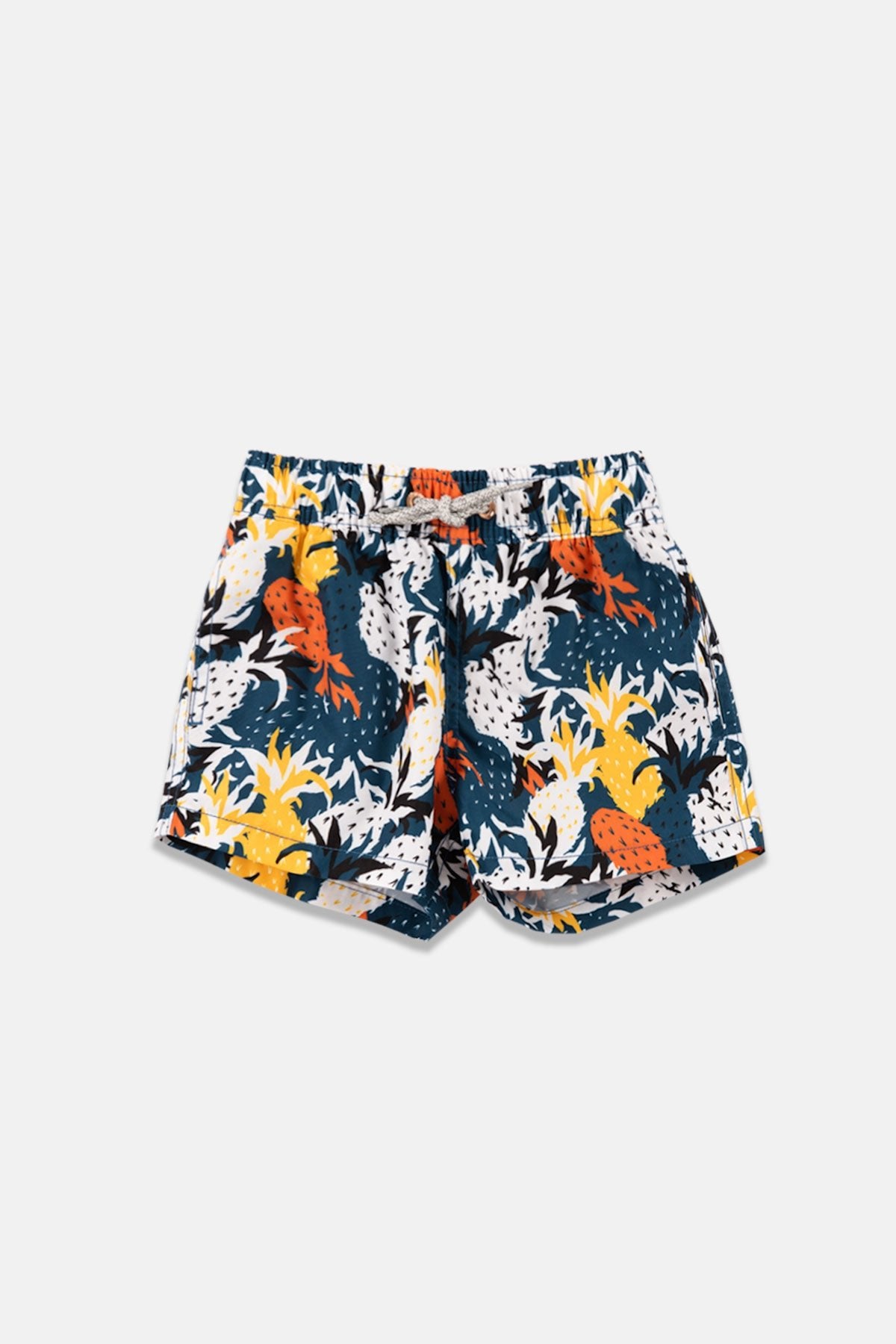 Navy Pineapple Boys Swim Trunks - Polonio