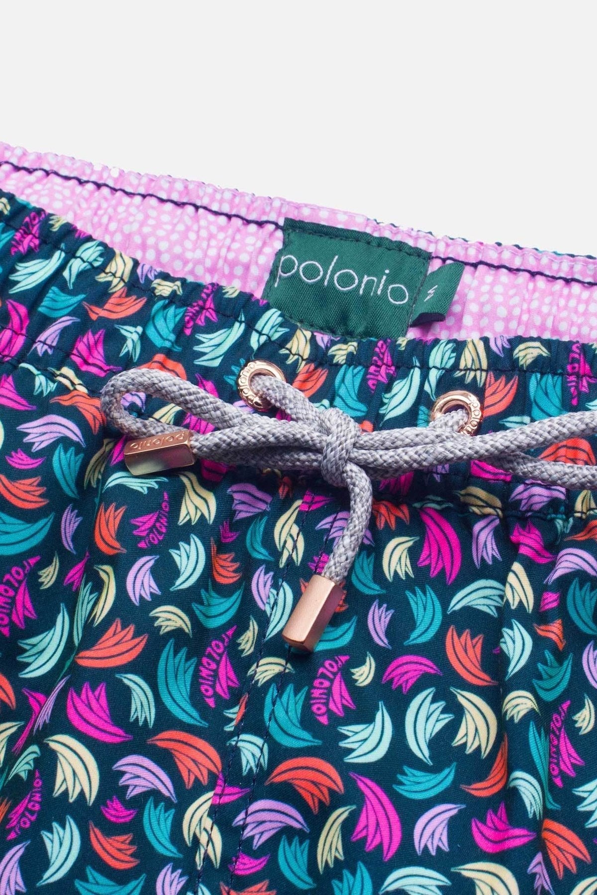 Navy Platanos Swim Trunks - Polonio