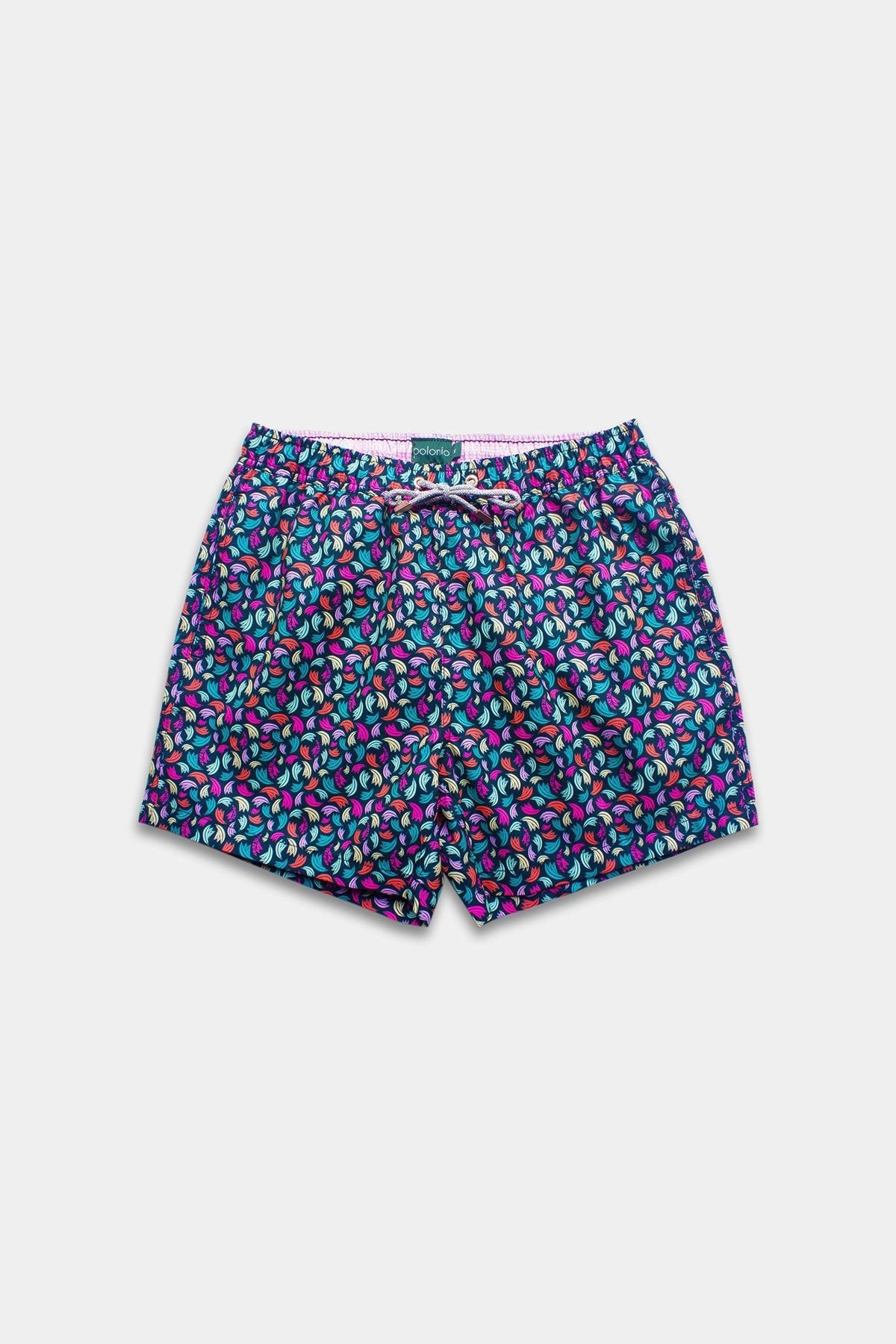 Navy Platanos Swim Trunks - Polonio