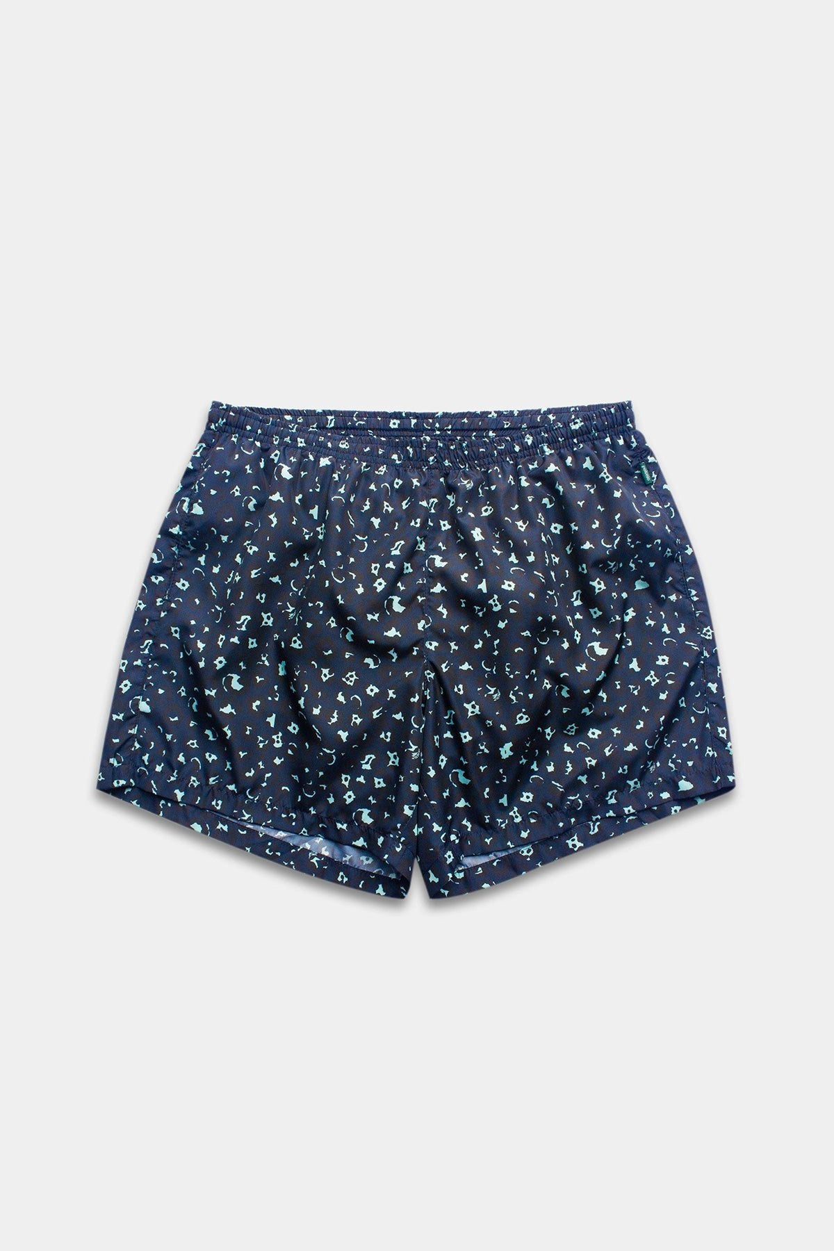 Navy Spotted Swim Trunks - Polonio