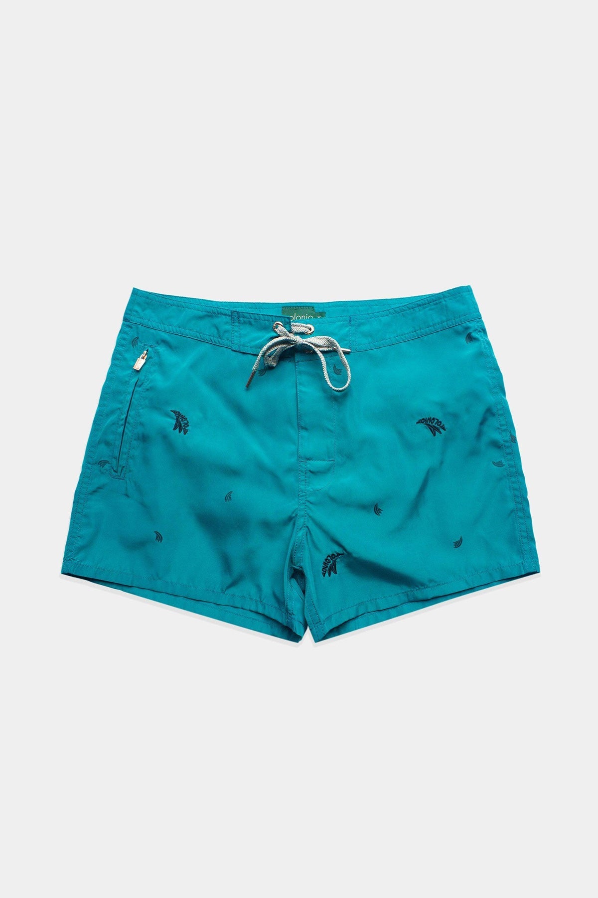 Ocean Embroidered Swim Trunks - Polonio