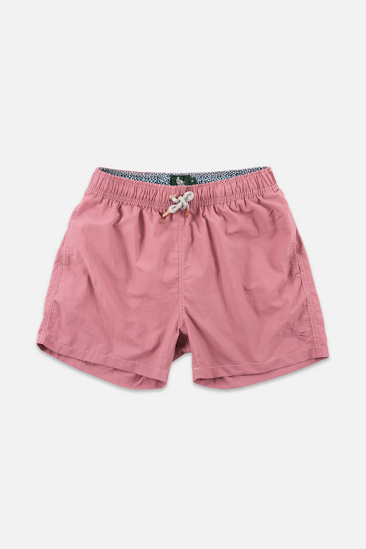 Rose Crinkle Nylon Swim Trunks - Polonio