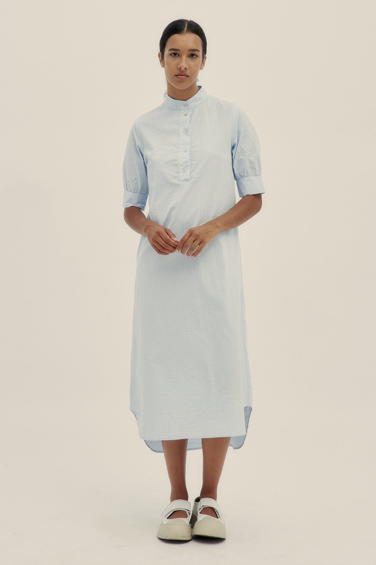 Sky Mica Tunic Dress - Polonio