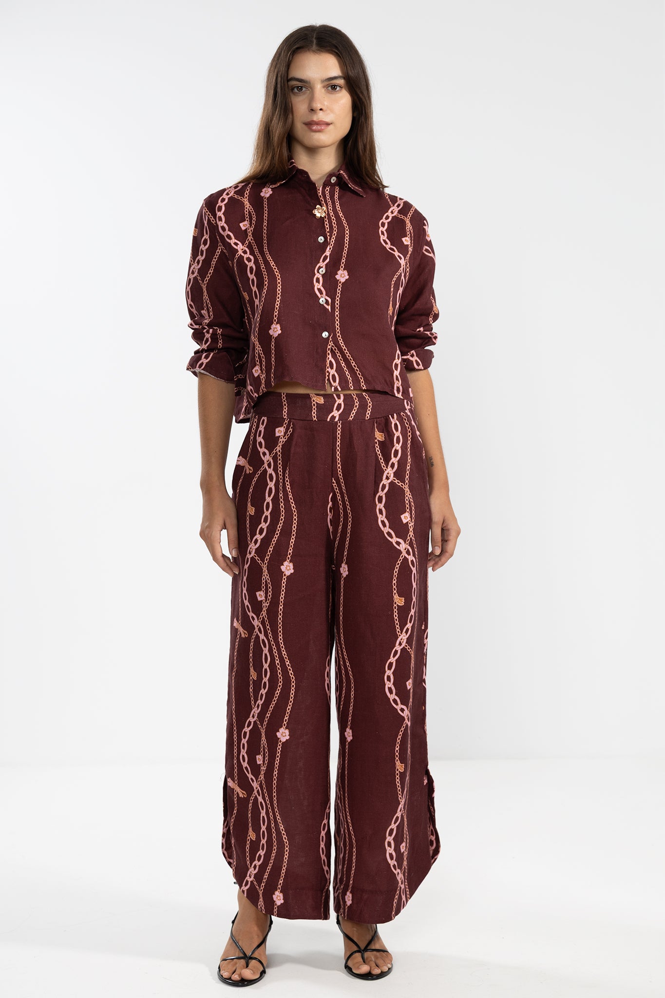 Camicia Lara 100% Lino in Chain Gang