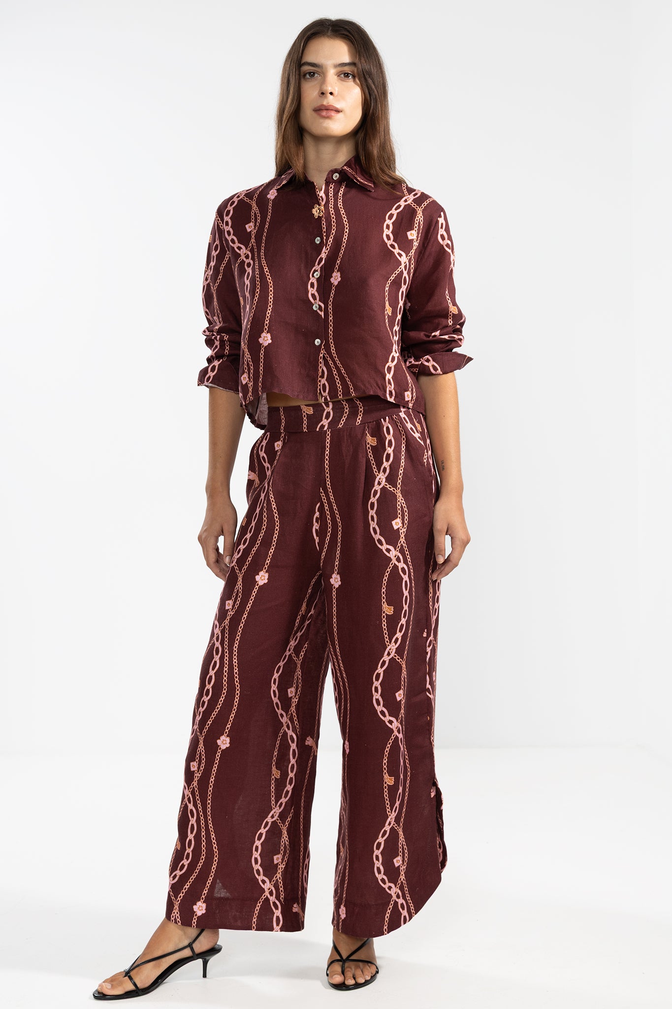 Camicia Lara 100% Lino in Chain Gang