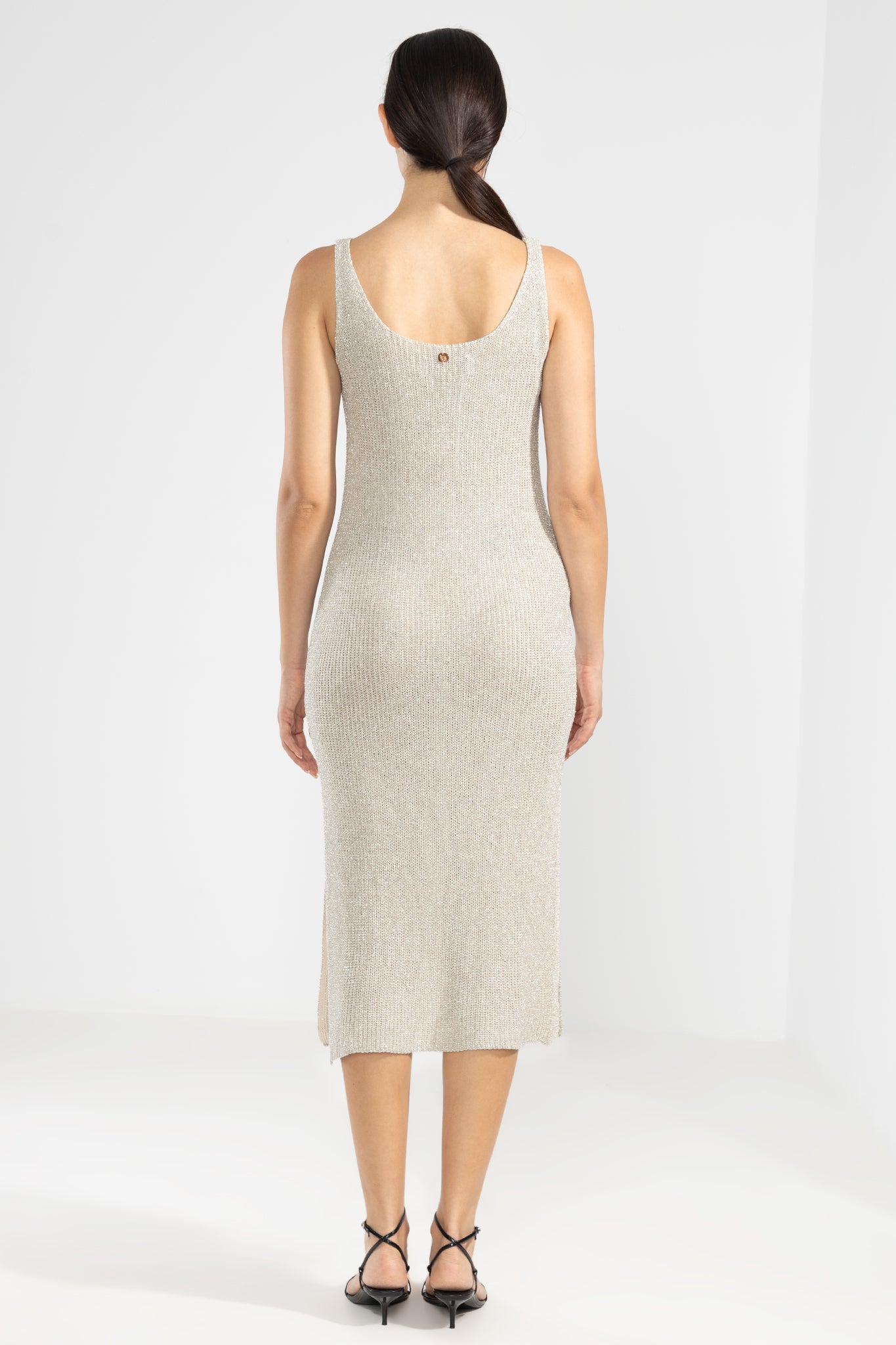 Eli Lurex Kleid Silber