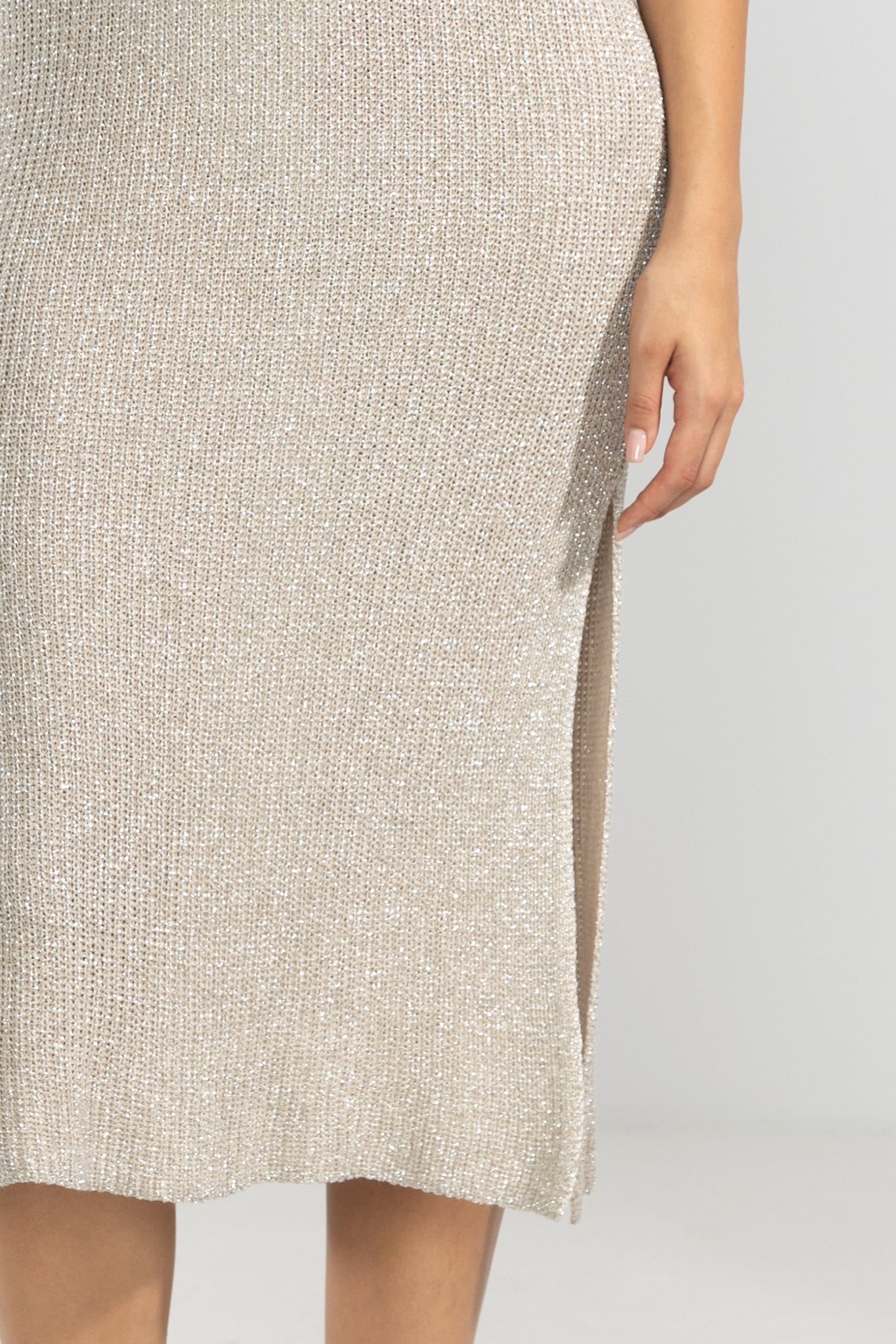 Eli Lurex Kleid Silber
