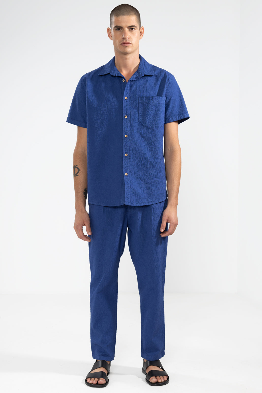 Chemise à manches courtes Fede crème