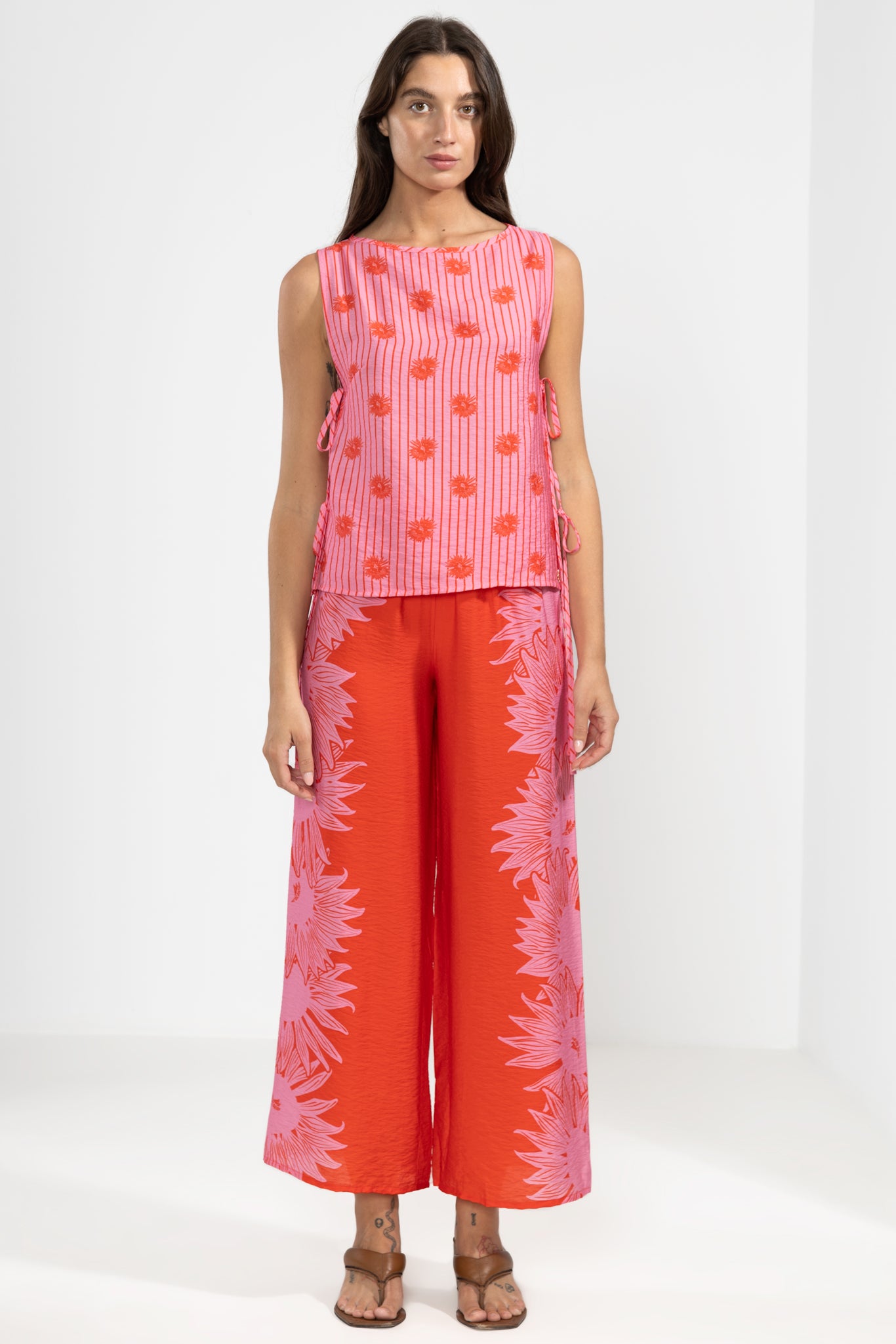 Michu Bloom Red Pants