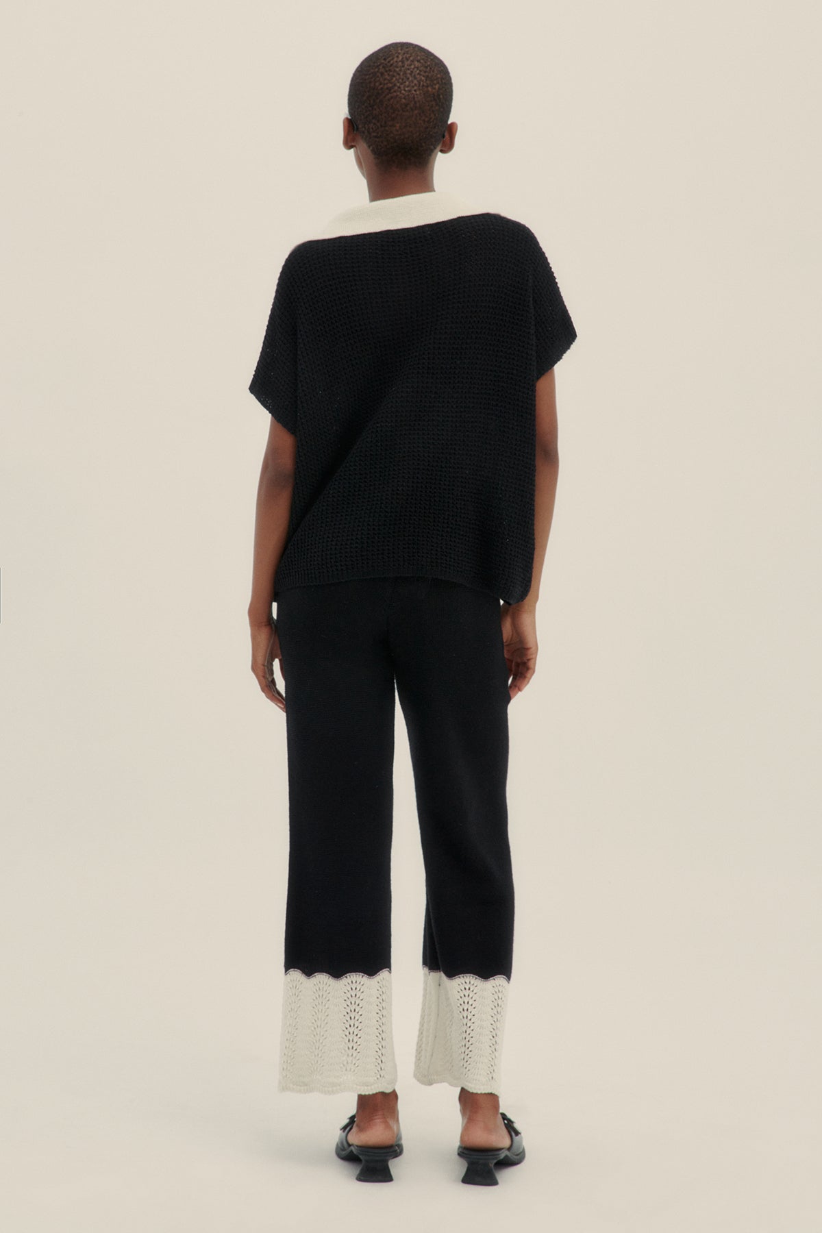 Top Tejido Lu Negro - Polonio