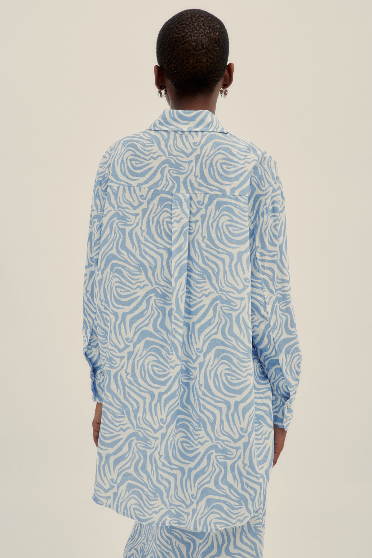 Camisa Mica Zebra Cielo - Polonio