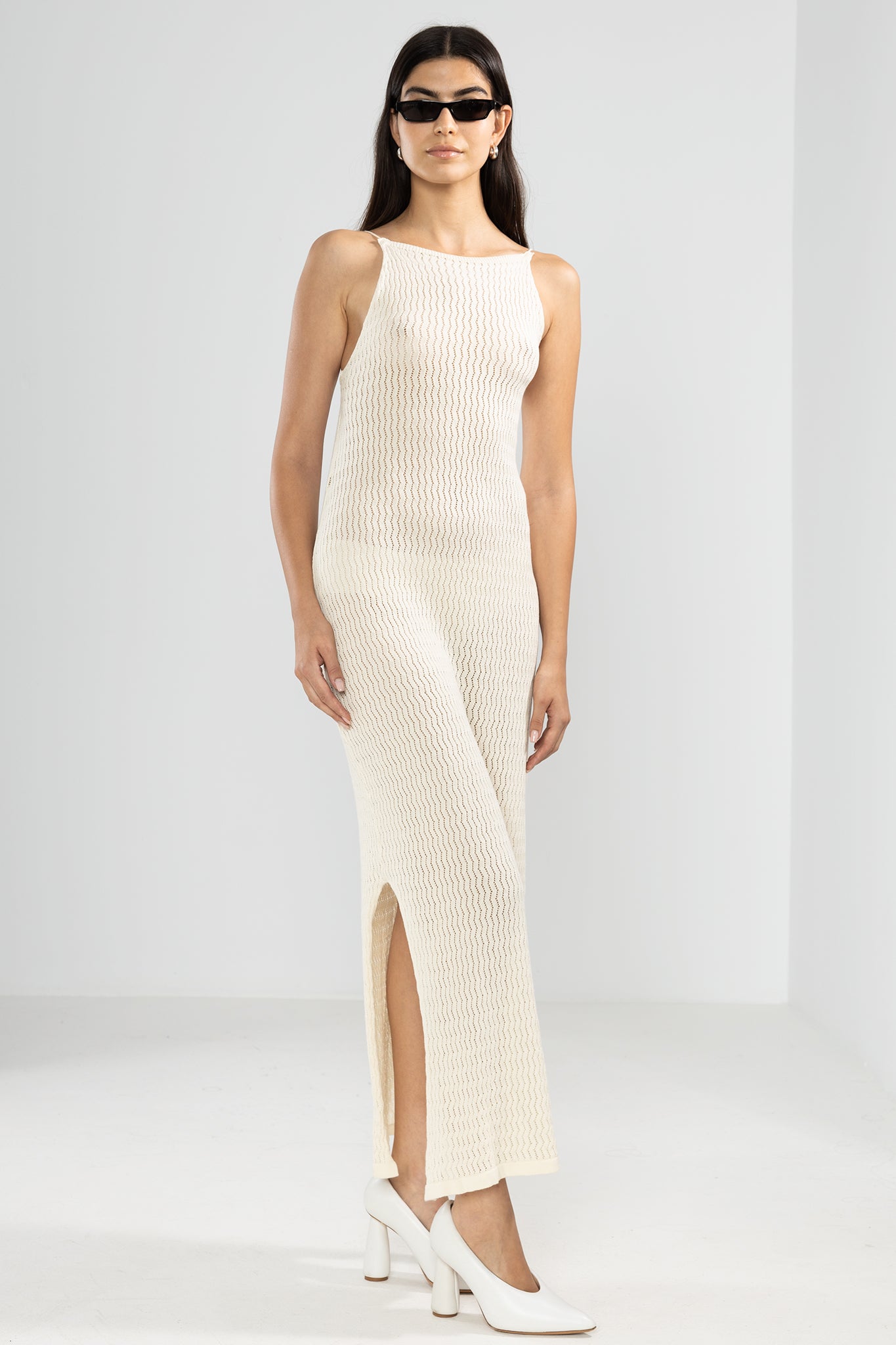 Maria Kleid in Creme