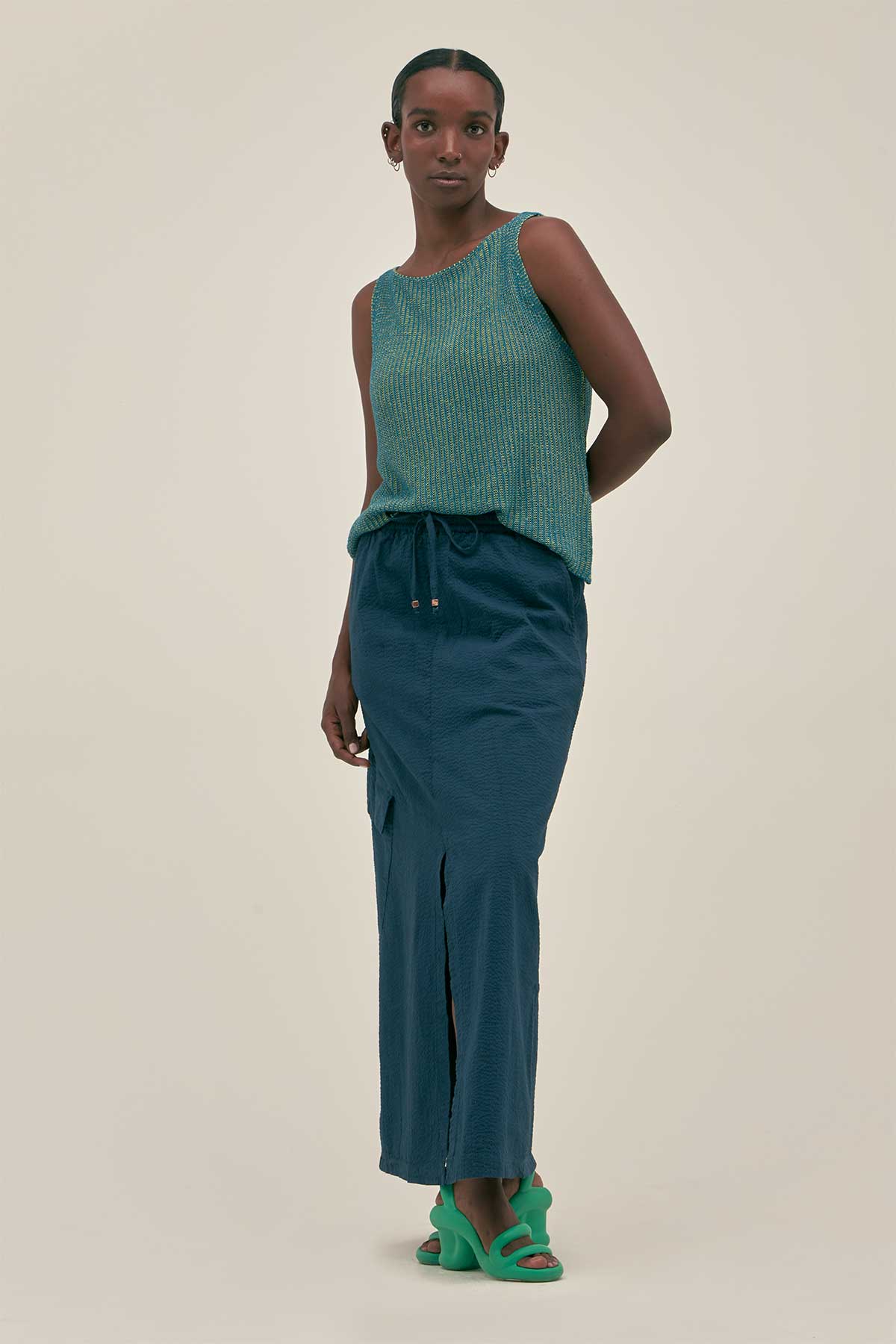 Eli Knit Top in Fern