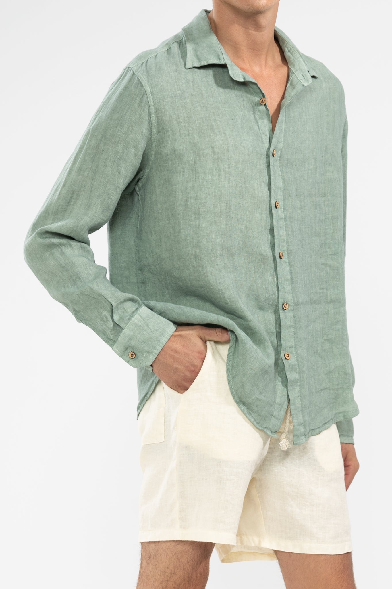 Kurz 100% Leinen Premium Creme