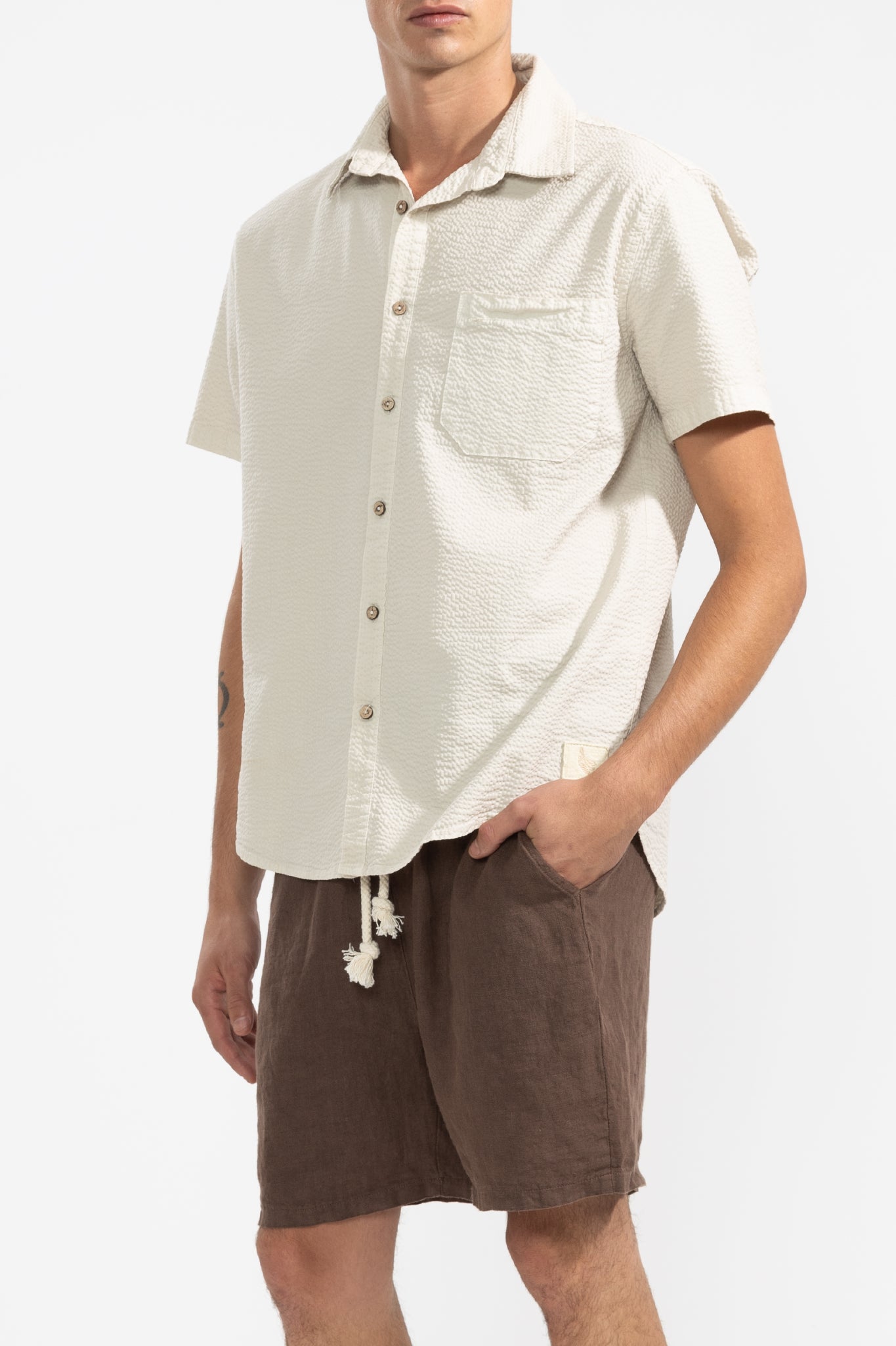 Short en Lin Premium Moccha