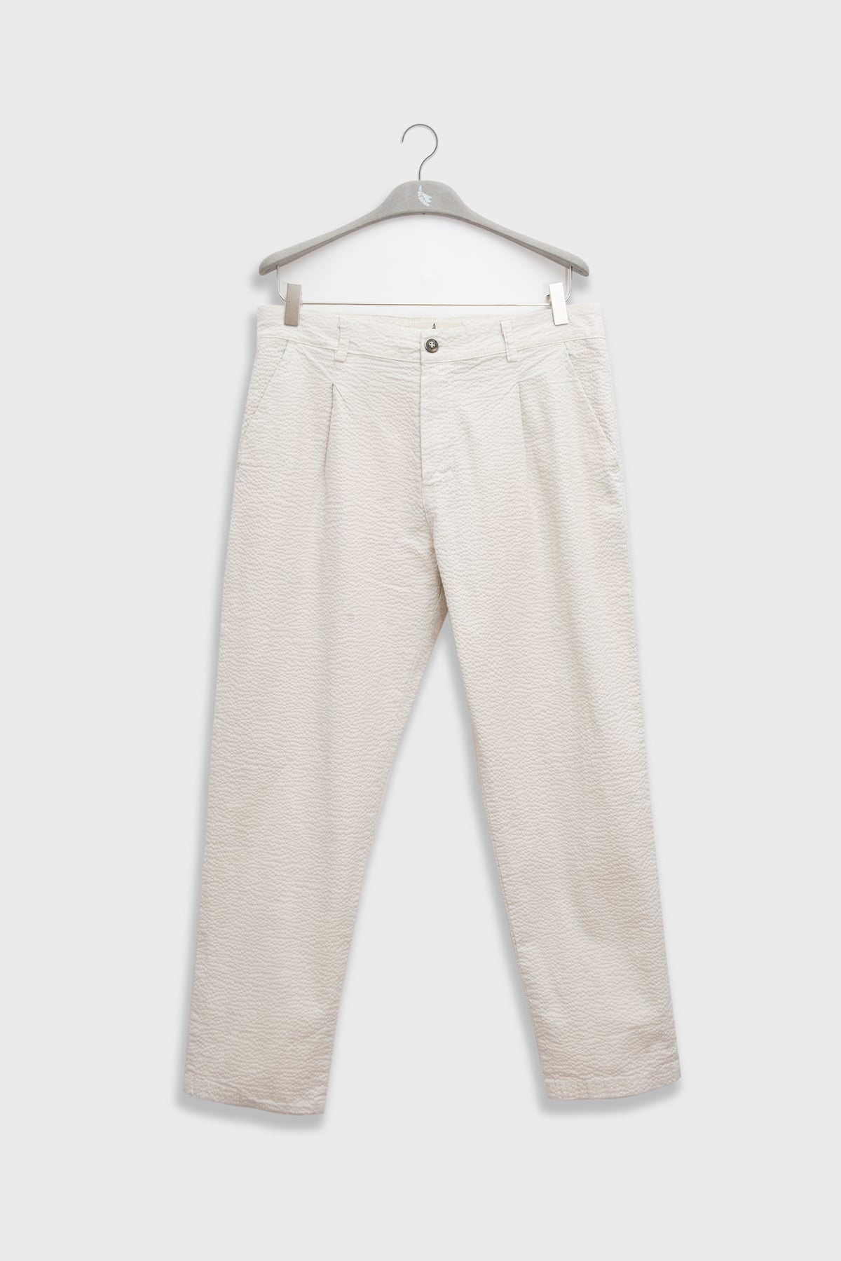 Pantalon Seersucker Oyster