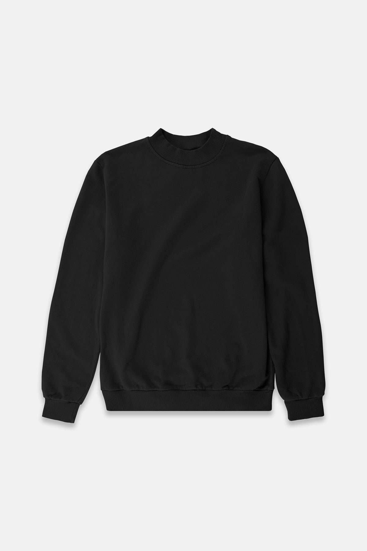 Black French Terry Sweatshirt - Polonio