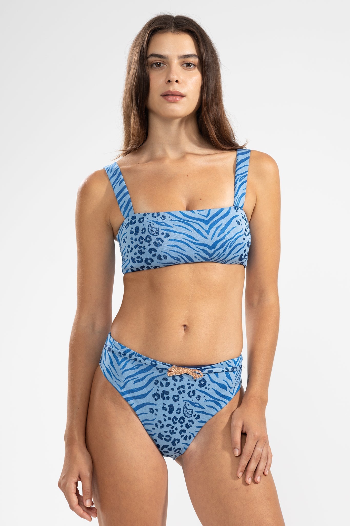 Bottom Bikini Ele Feline Blue - Polonio Uruguay