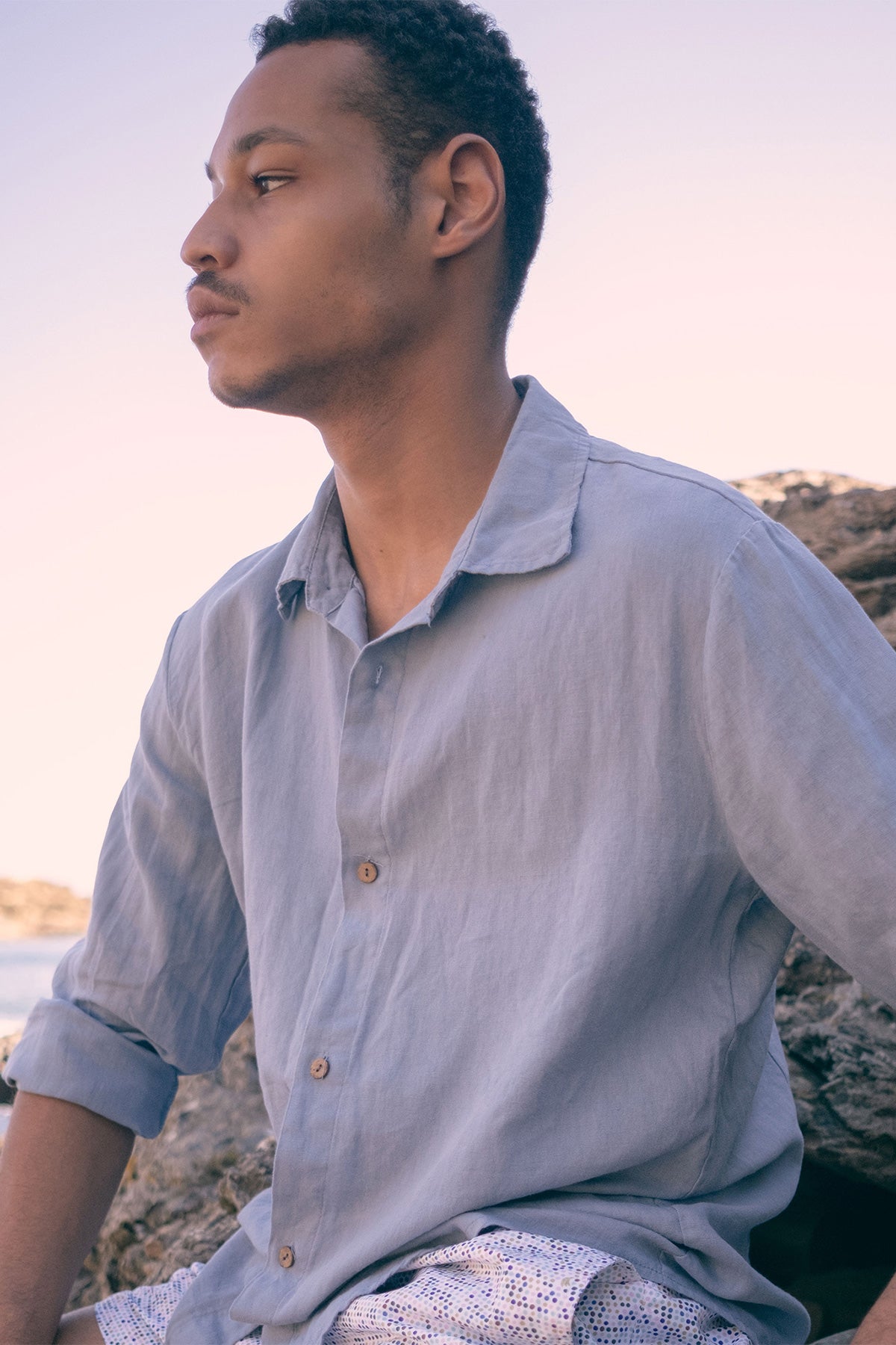 Camisa Manga Larga Lino - Algodón - Polonio