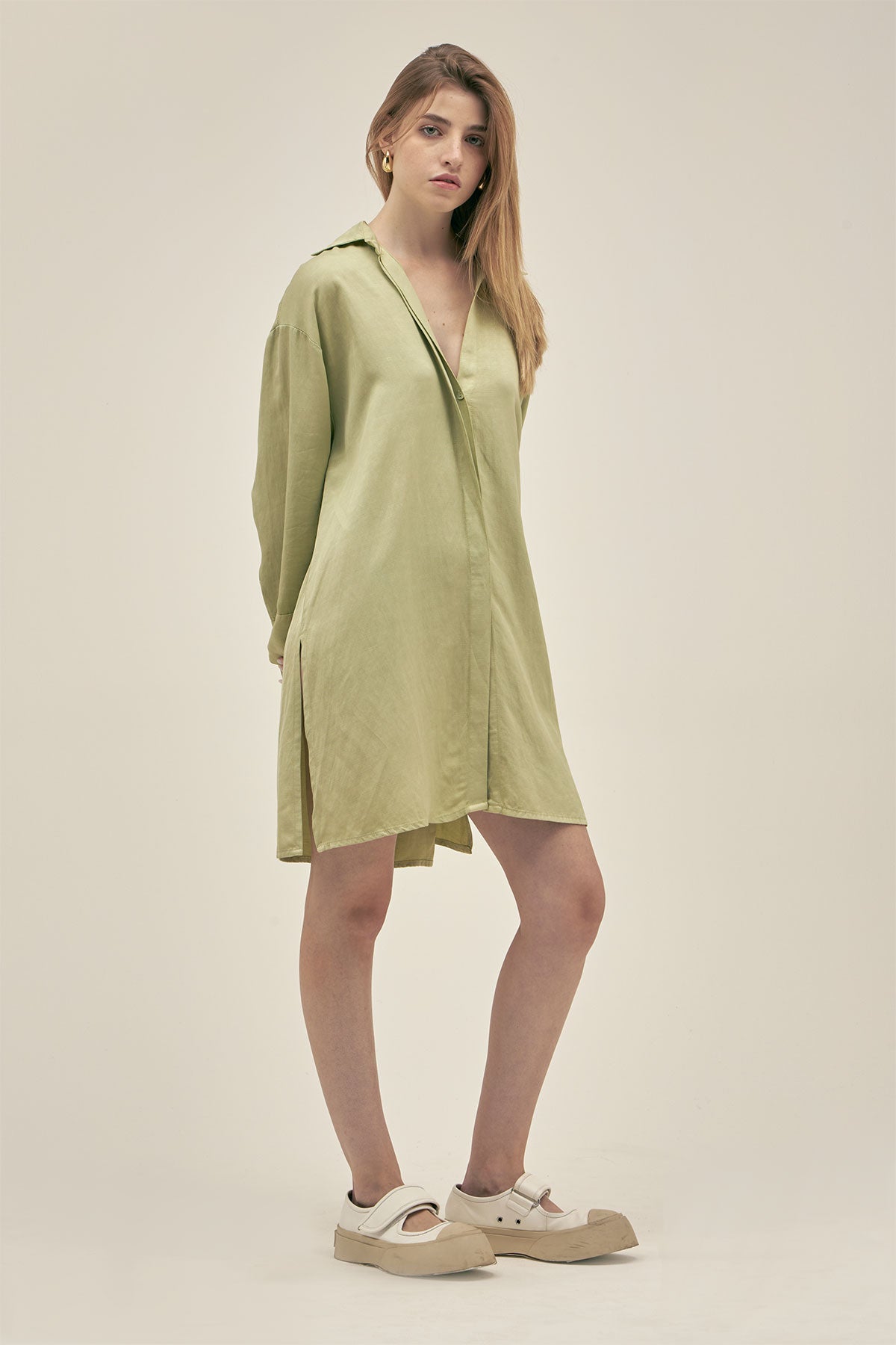 Camisola Larga Marti Pistacchio - Polonio