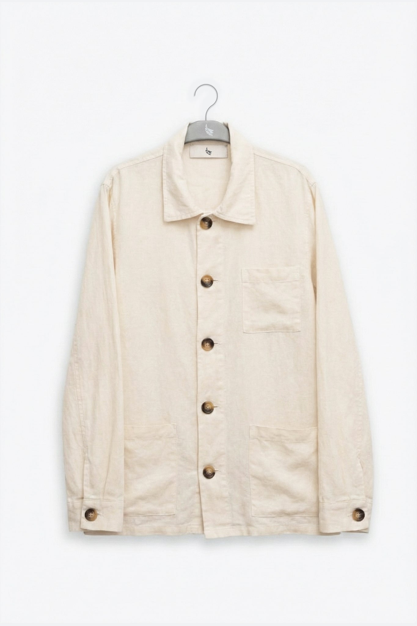 Premium Linen Jacket Cream