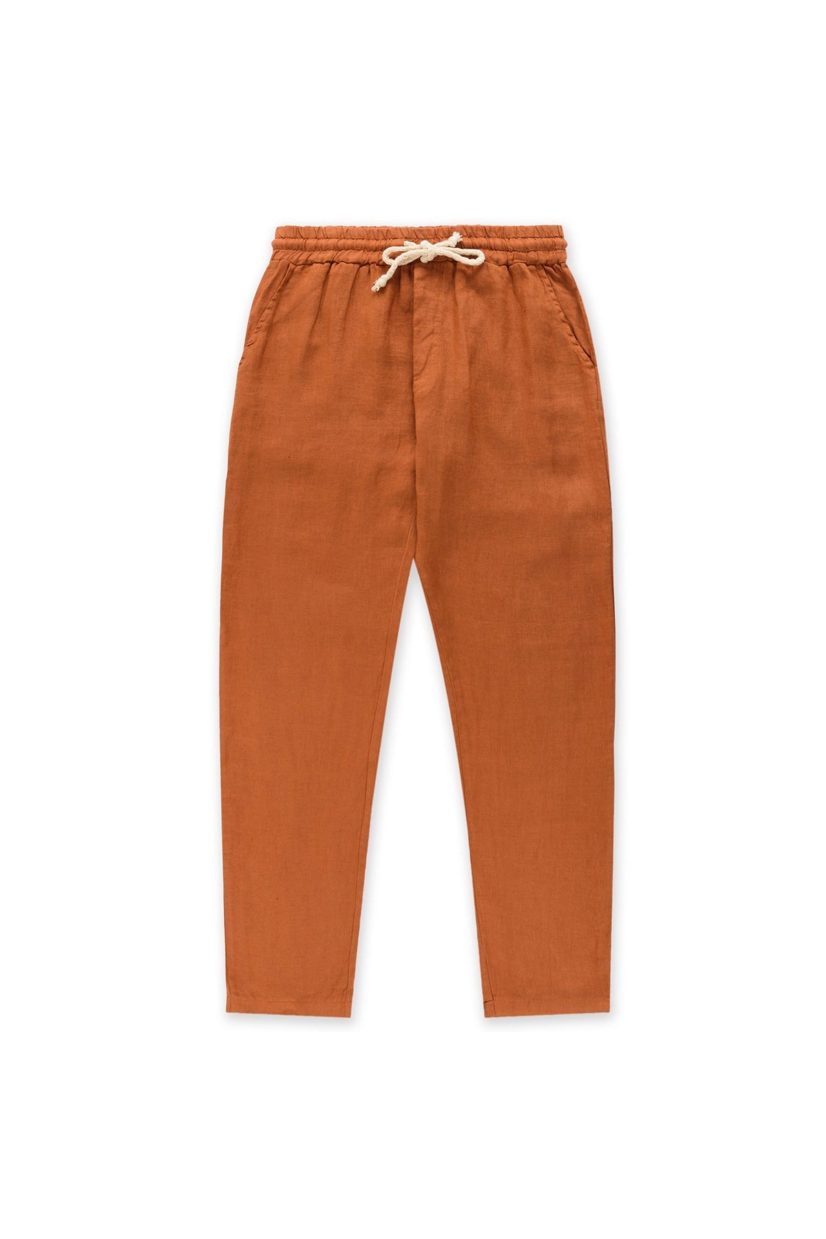 Clay Tailored Linen Pants - Polonio