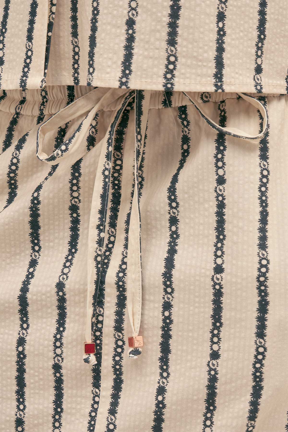 Falda Amelie Floral Stripe - Polonio