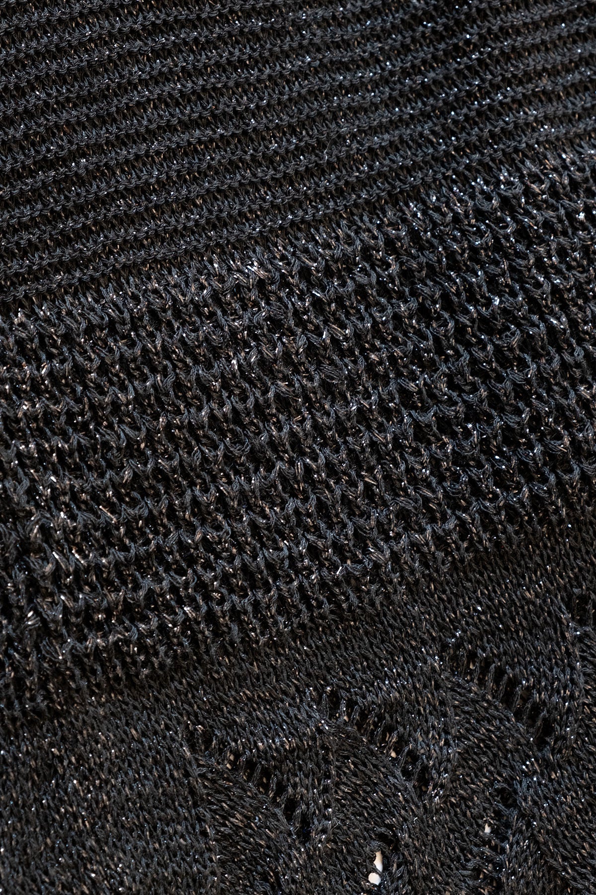 Schwarzer gestrickter Rock Lu