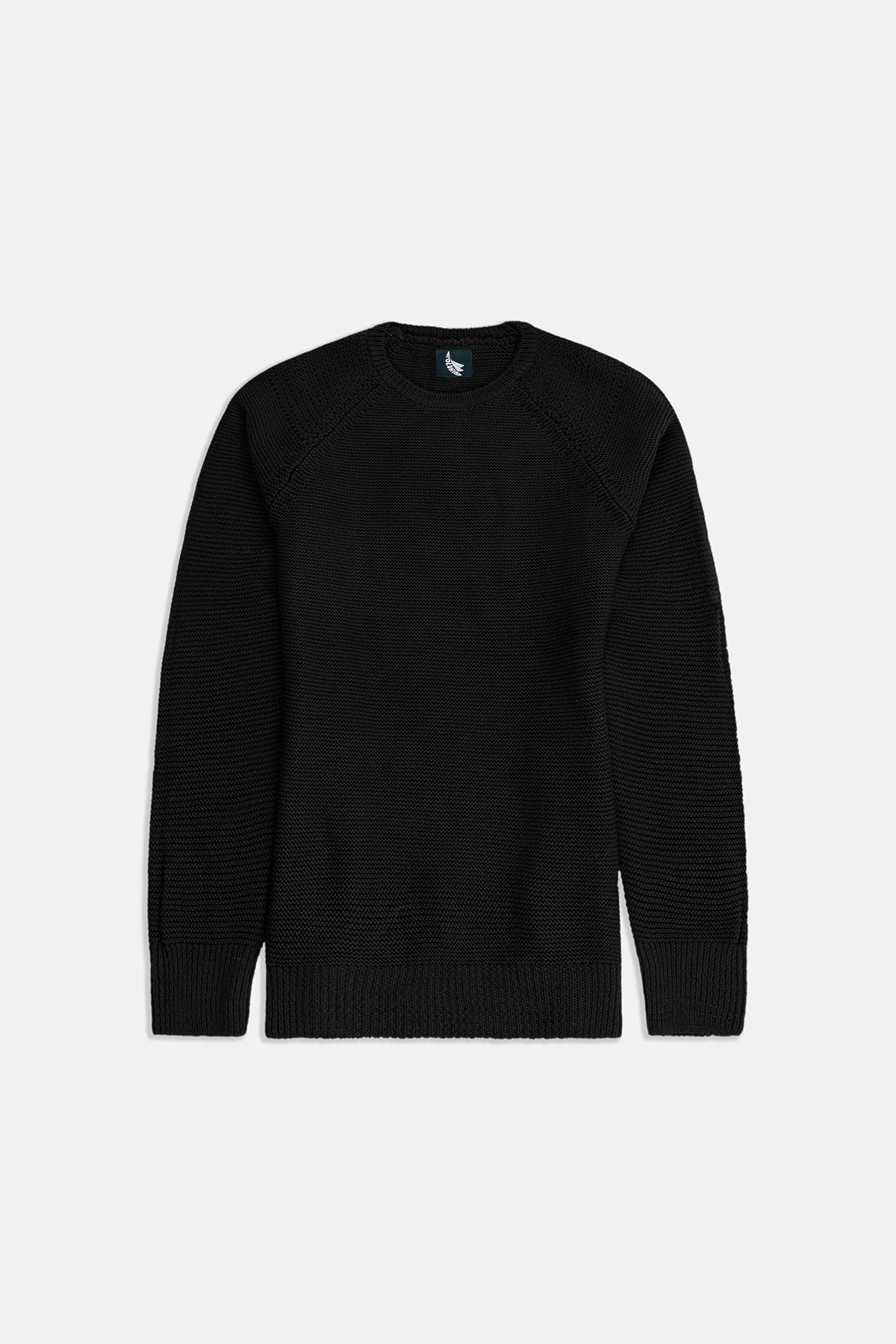 Merino Wool Sweater Black - Polonio